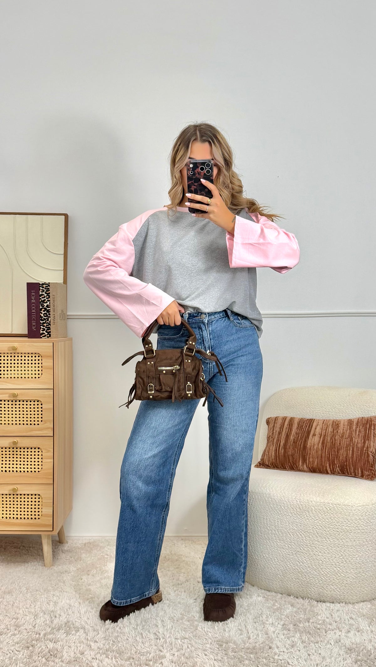 T-shirt Américain Rose