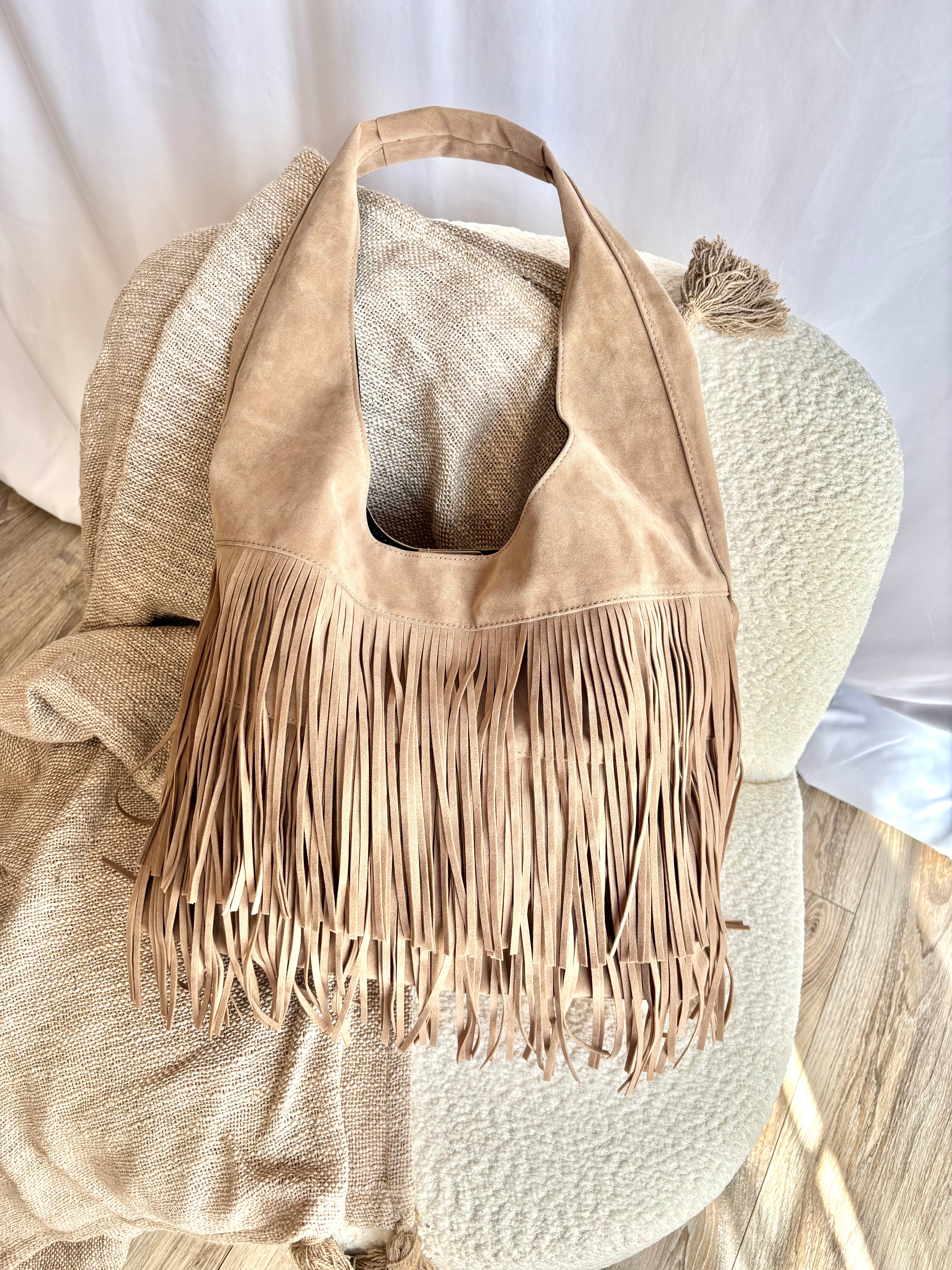 Sac à Franges Beige