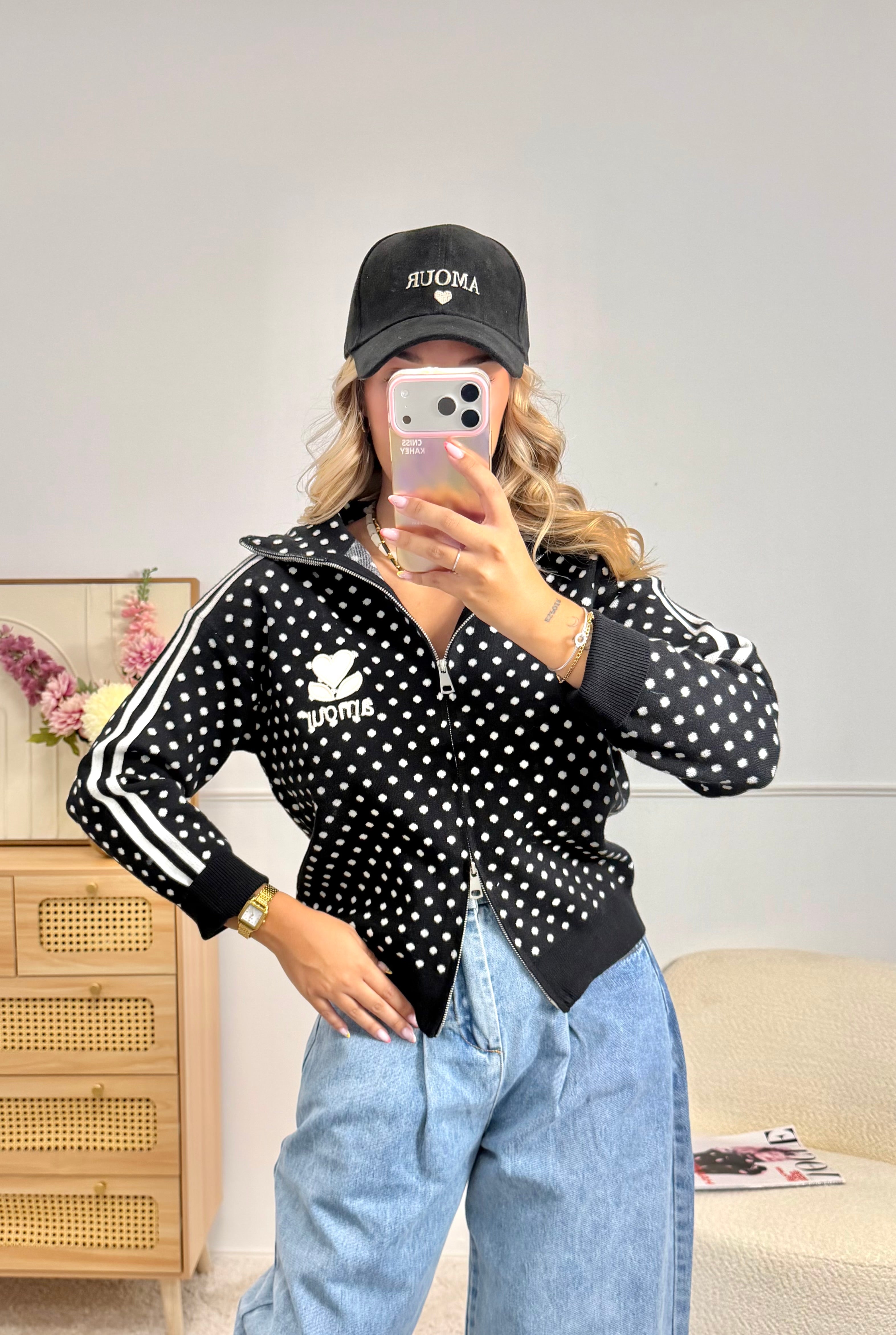 Veste AMOUR noire