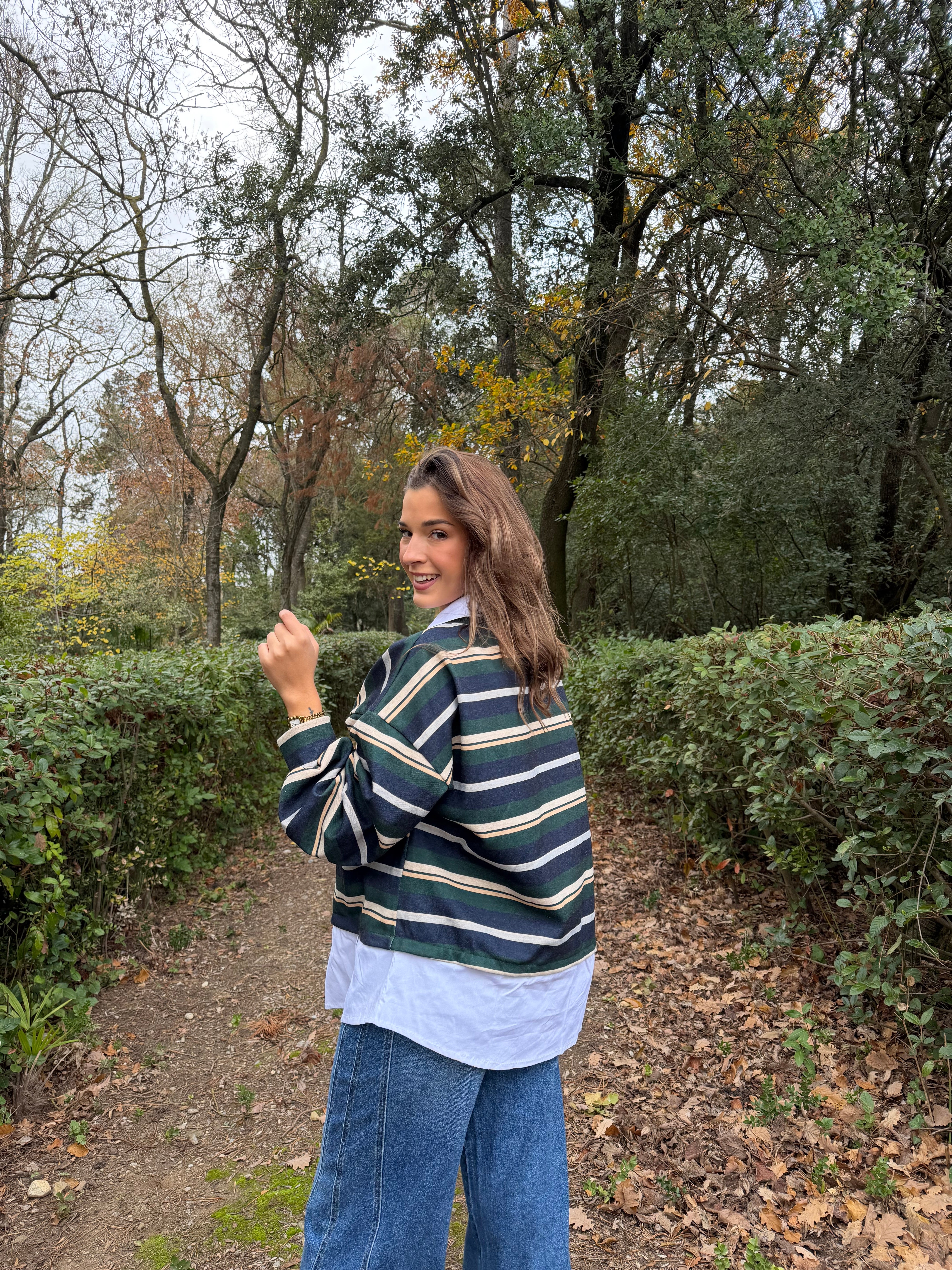 Sweat & Chemise Vert Sapin