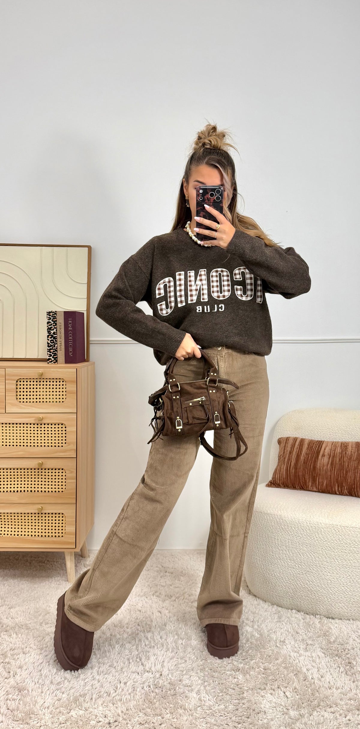 Pull ICONIC Vichy Choco