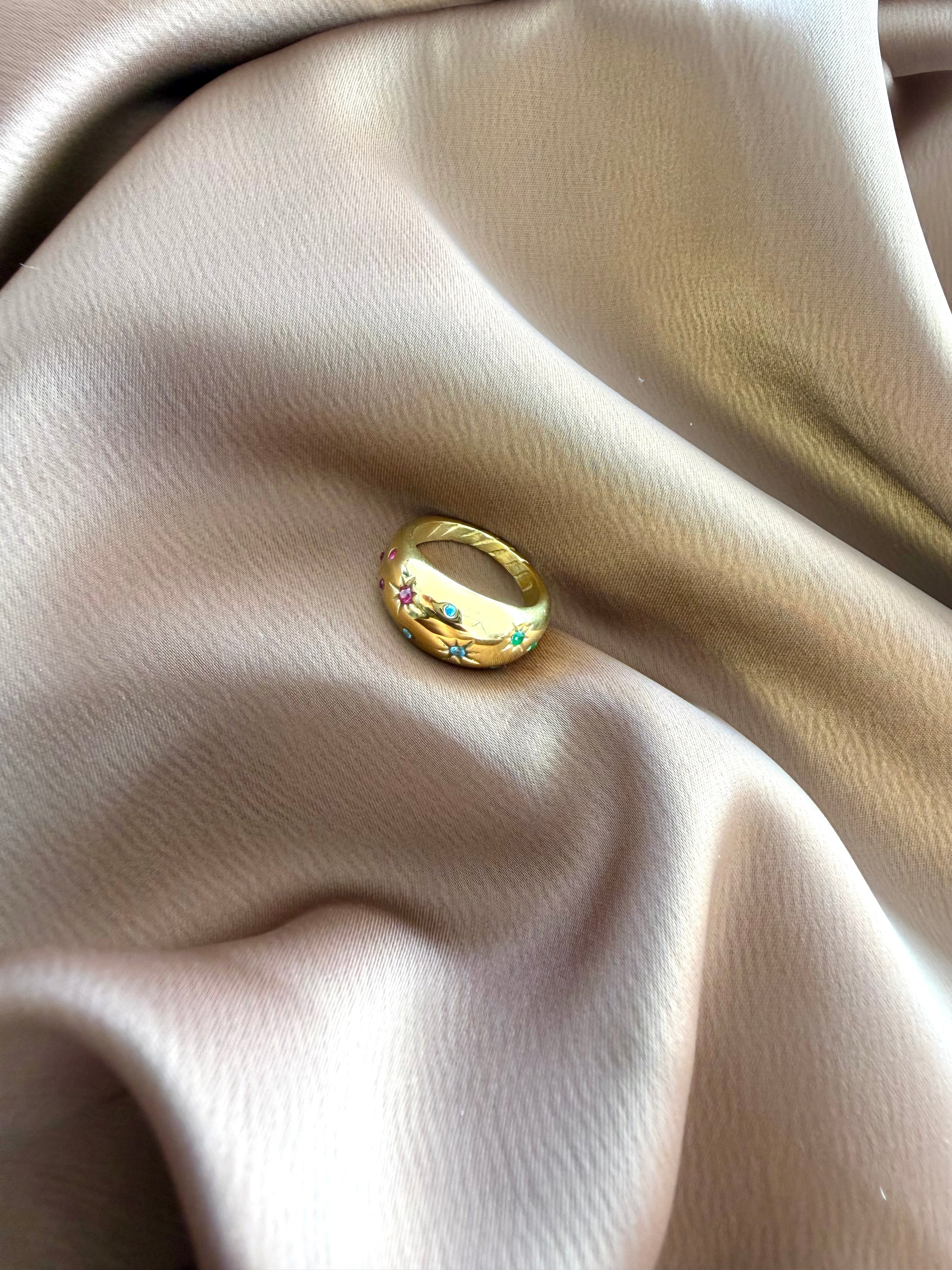 Bague Cristaux Multicolore