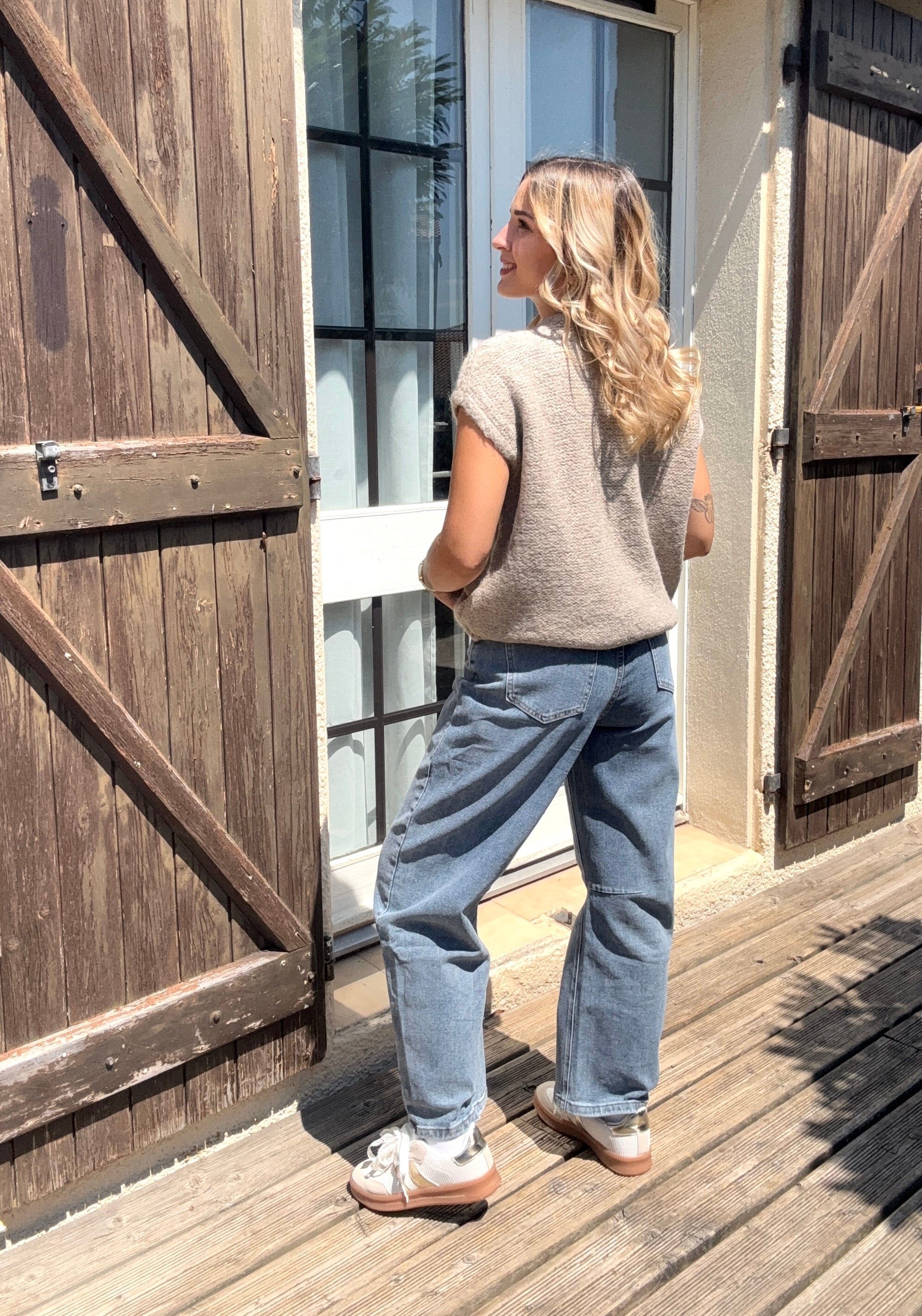 Pull Bijoux Soleil Beige