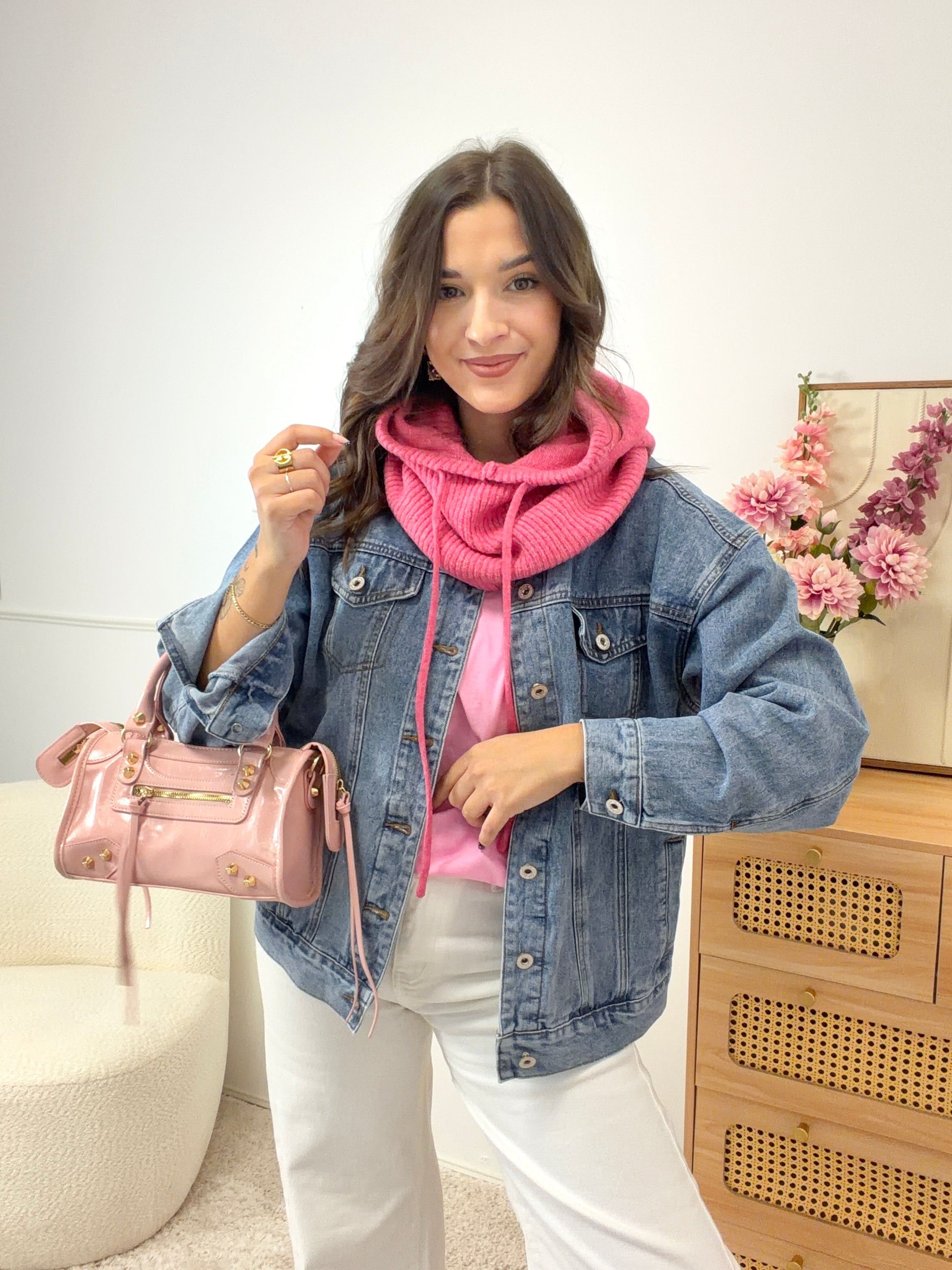 Veste Denim Palmiers