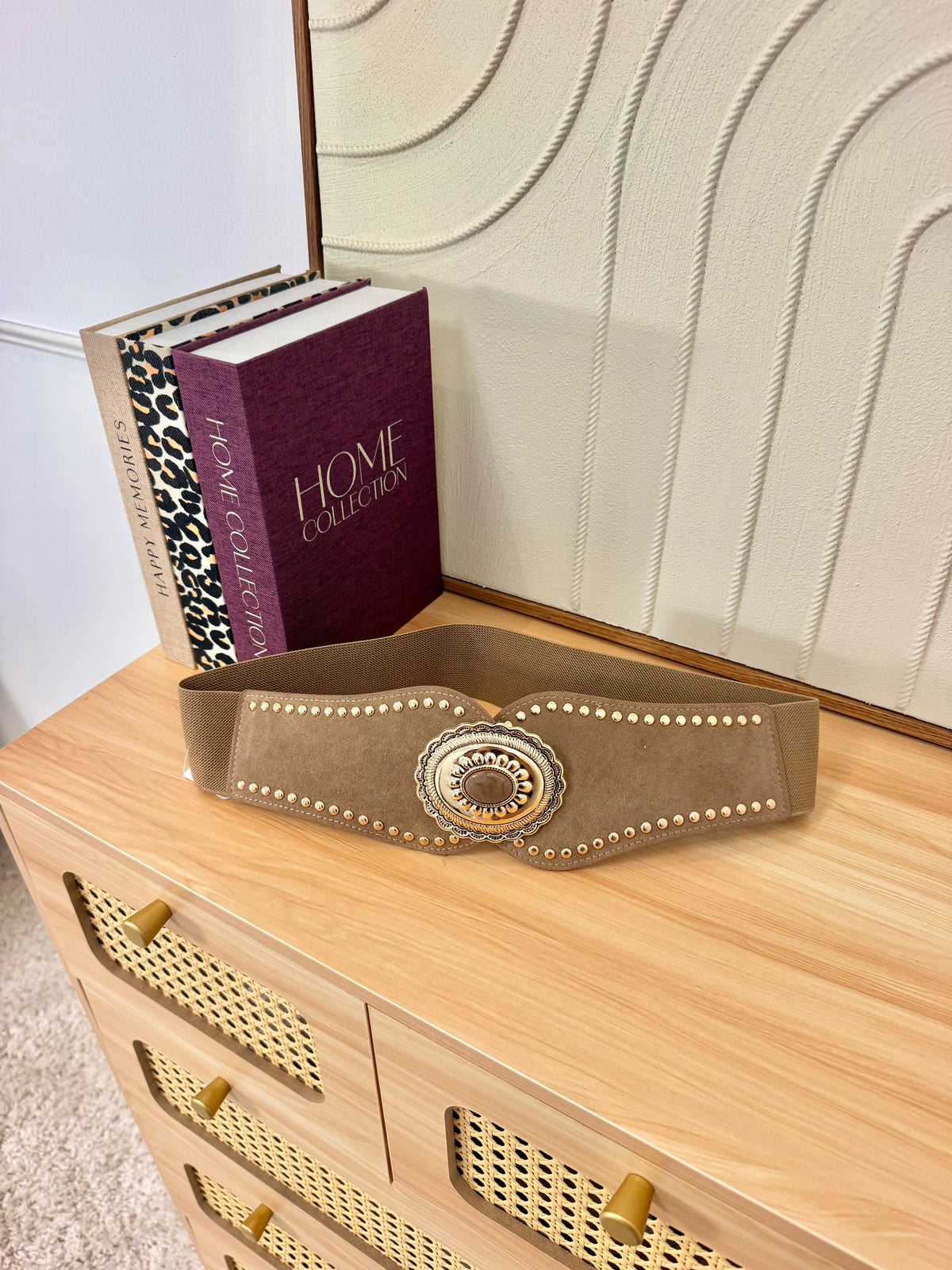 Ceinture élastique Taupe