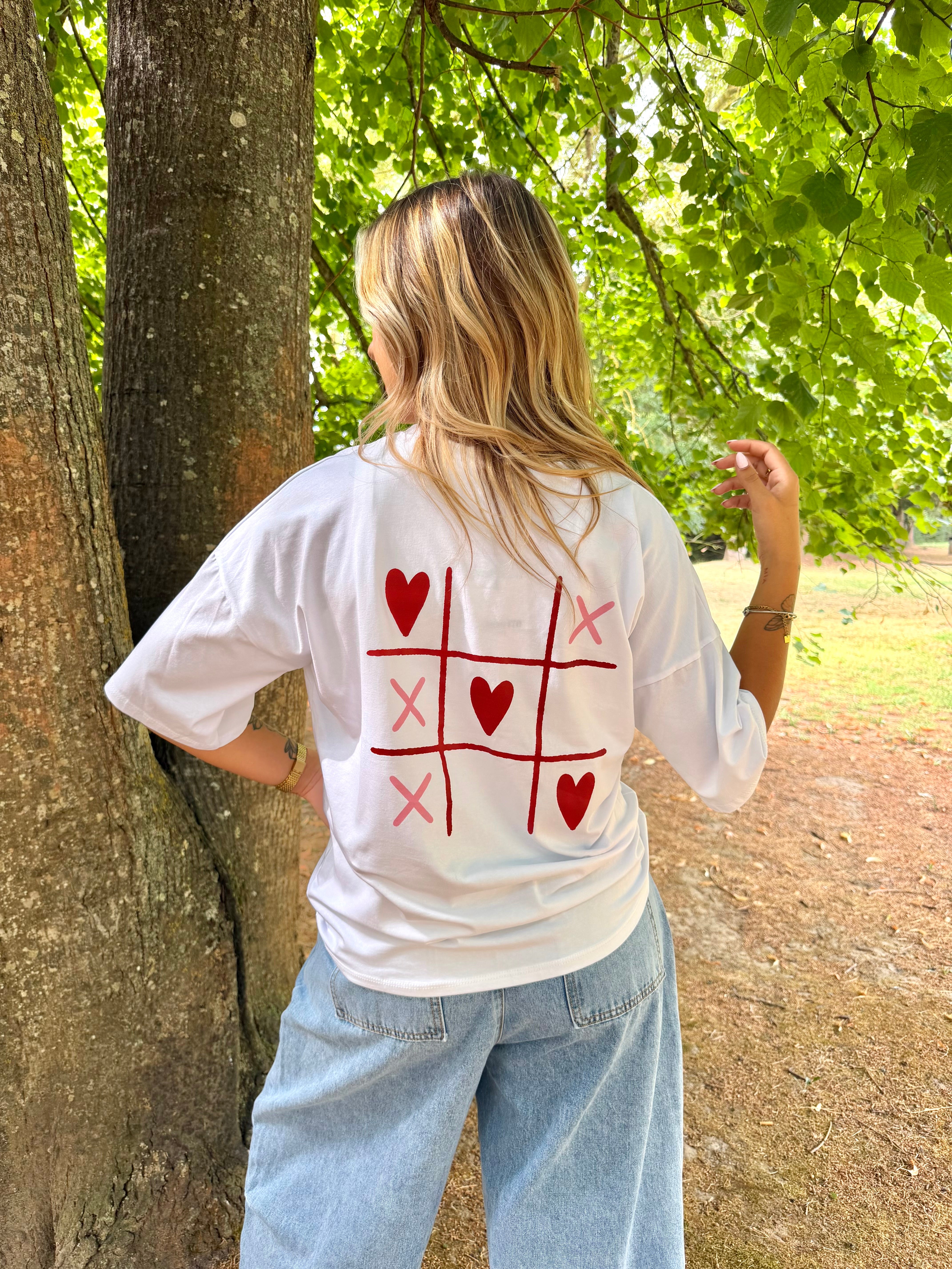 T-Shirt Cœur Blanc