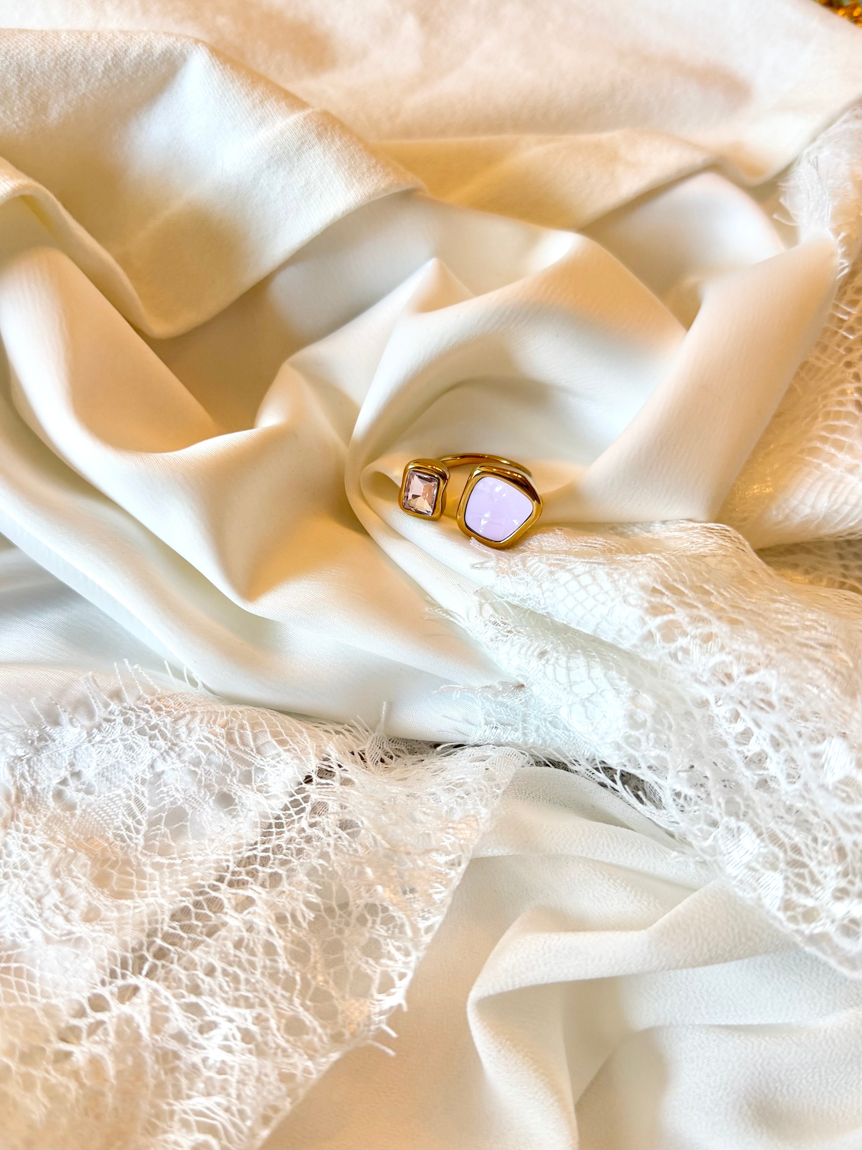Bague Cristaux Colorée