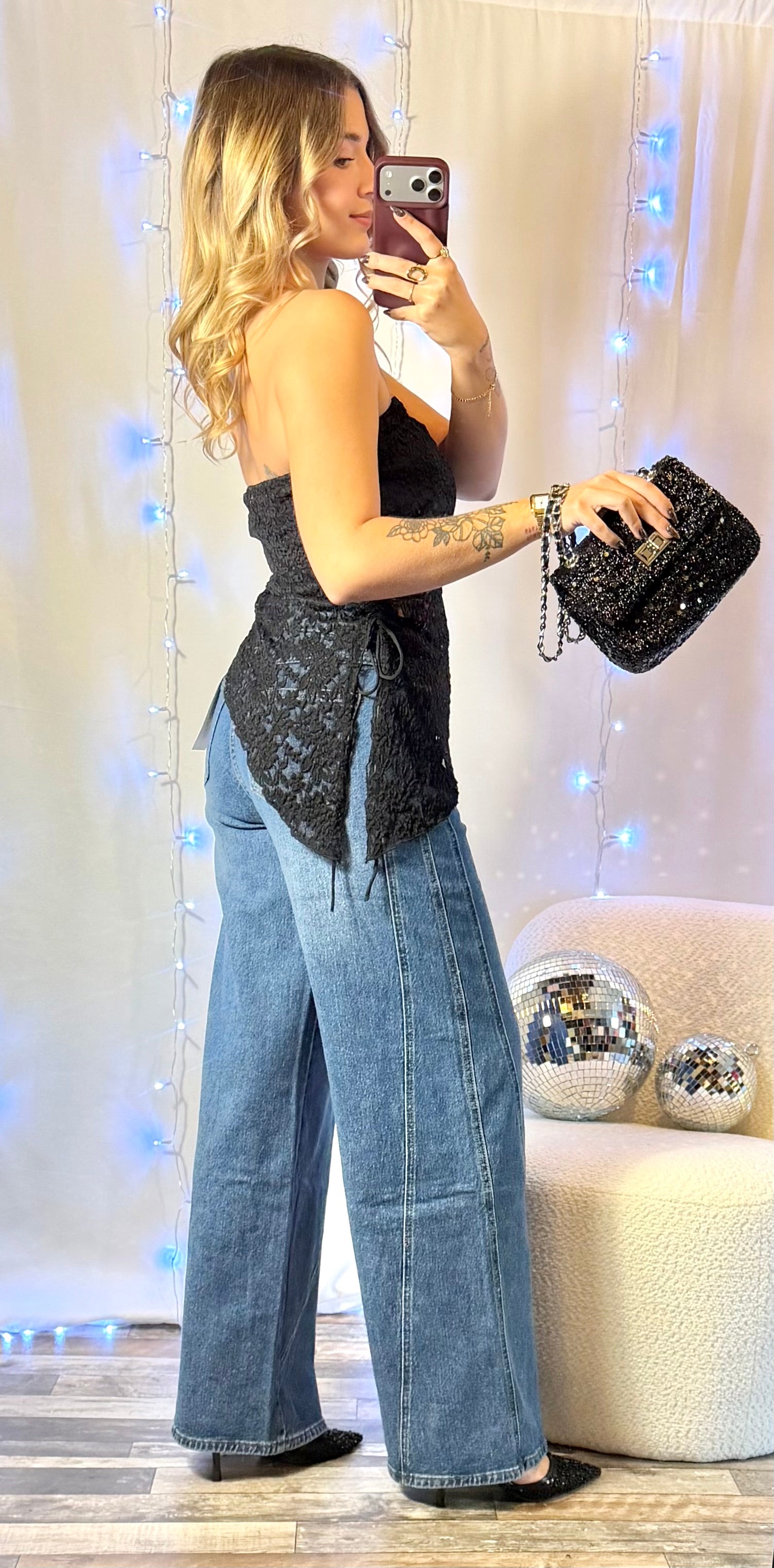 Bustier Dentelle Noir