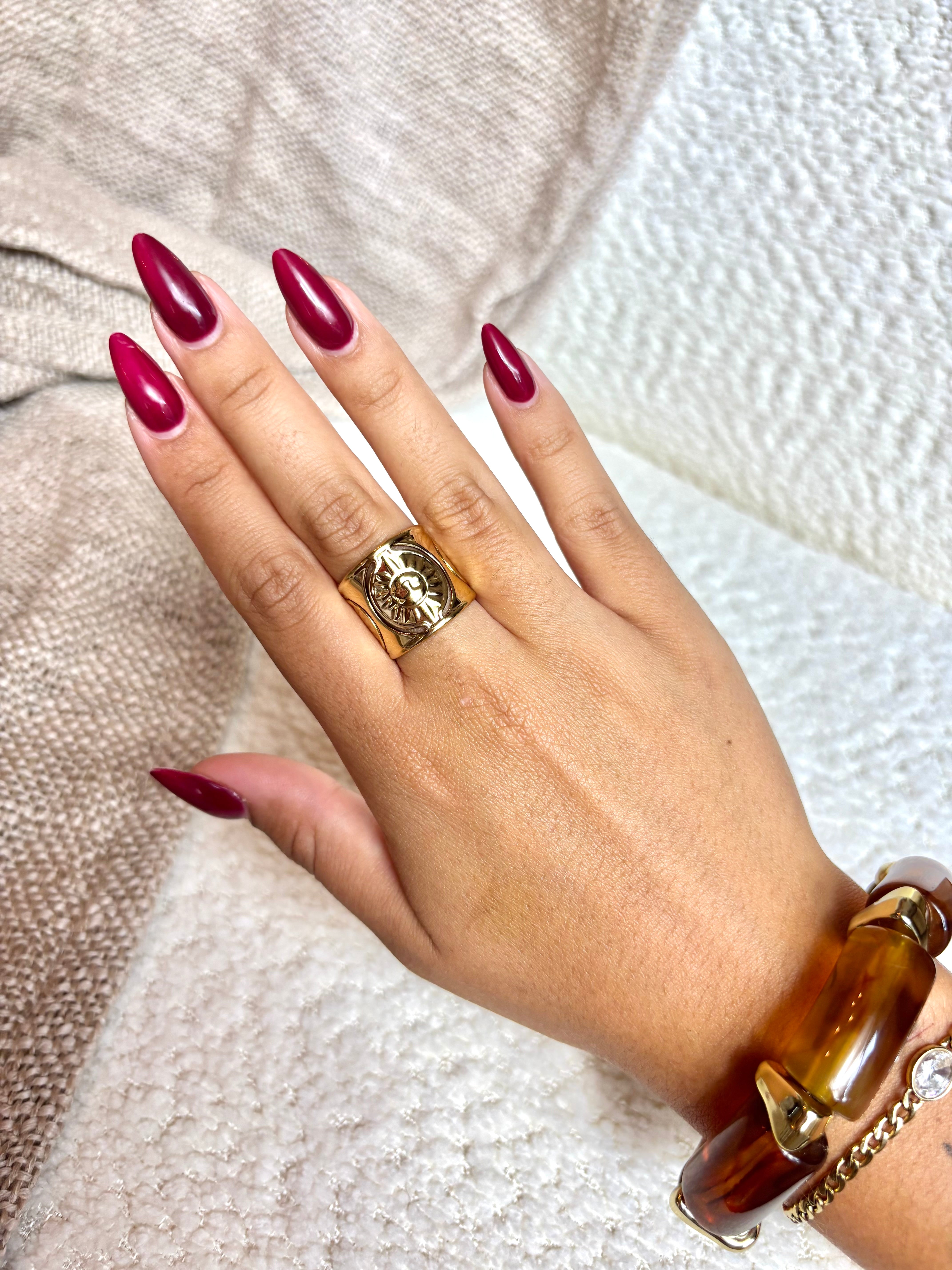 Bague Soleil Or