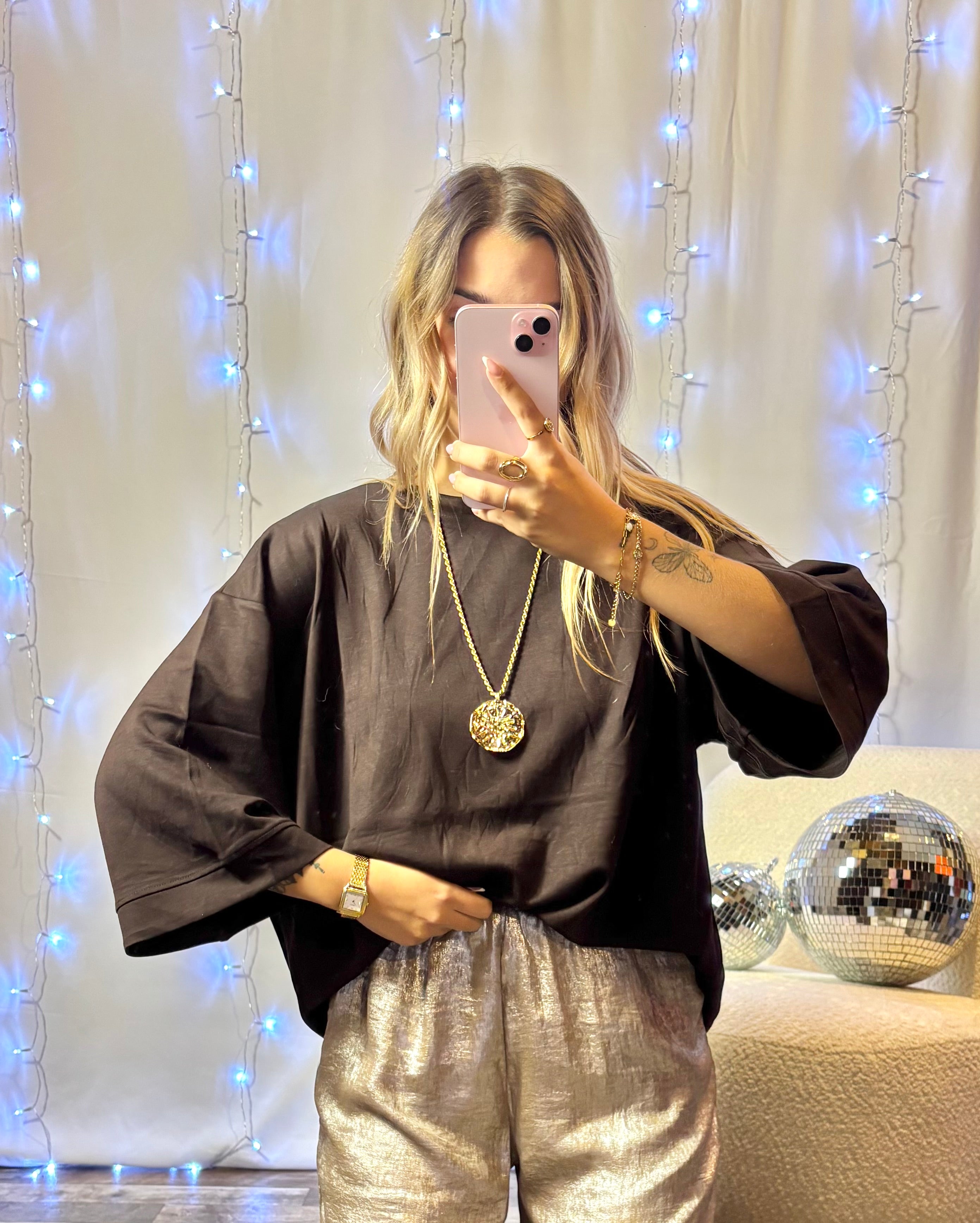 T-Shirt Oversize Chocolat