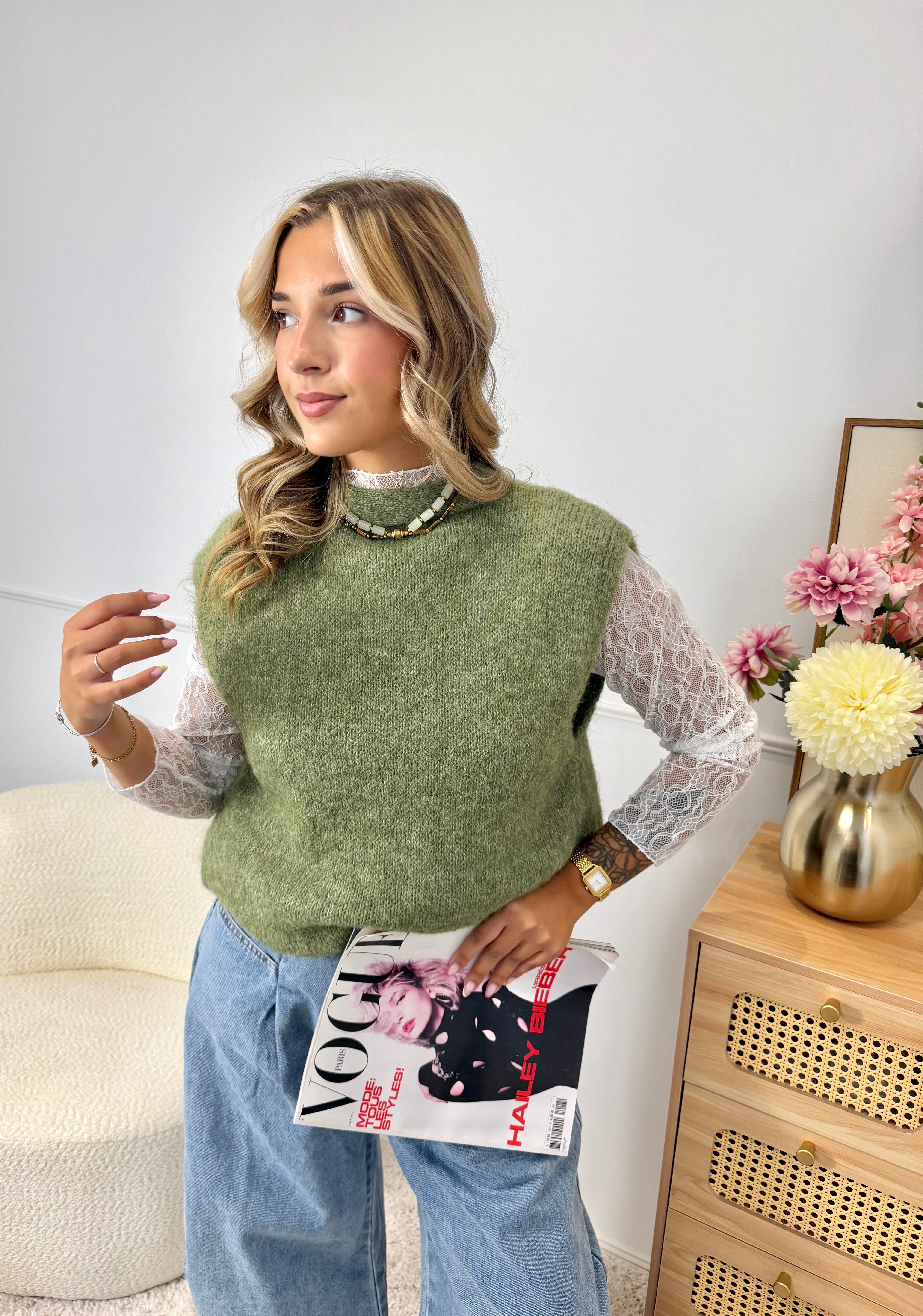 Gilet Noeud vert
