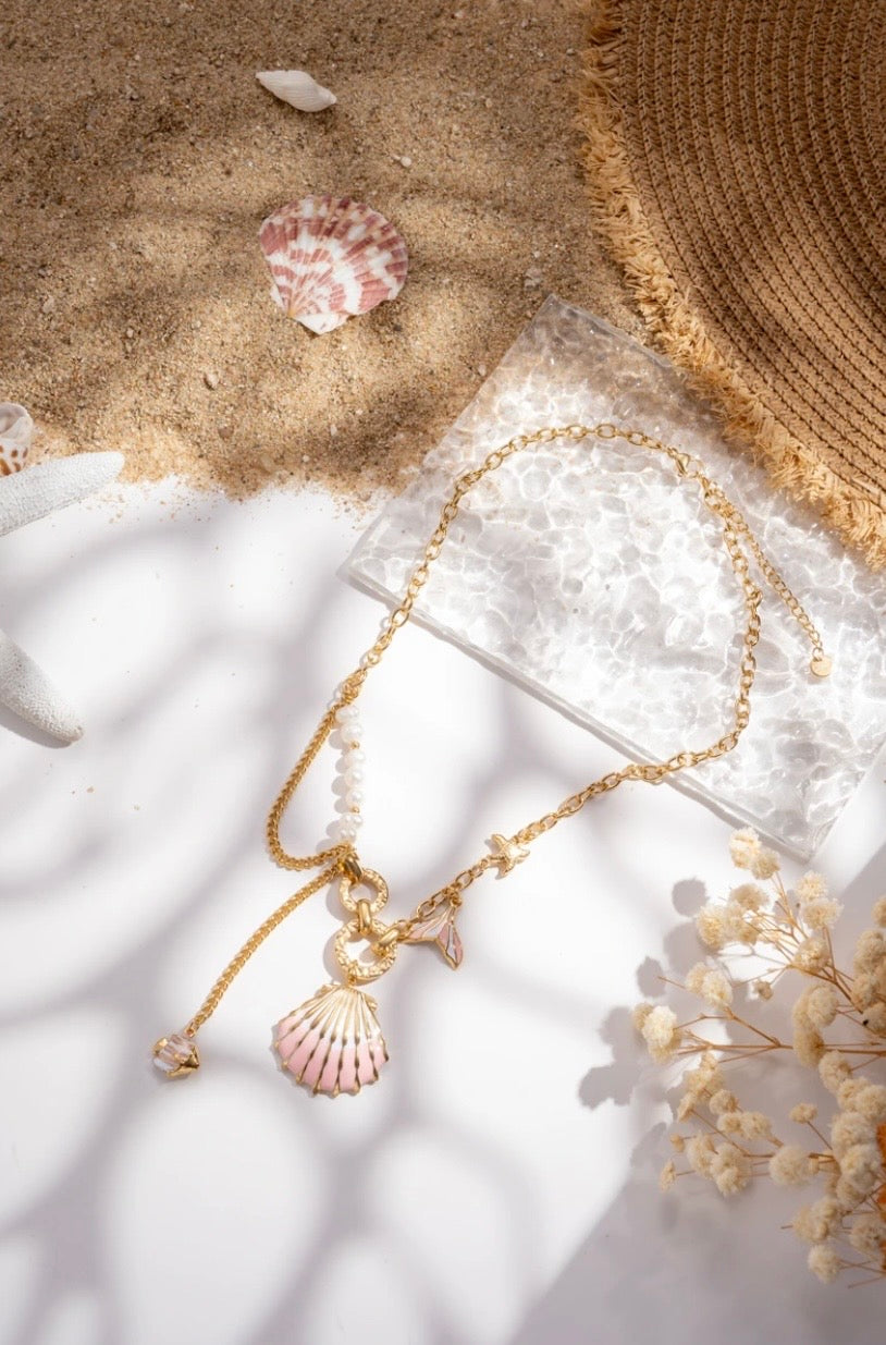 Collier Marin Rose