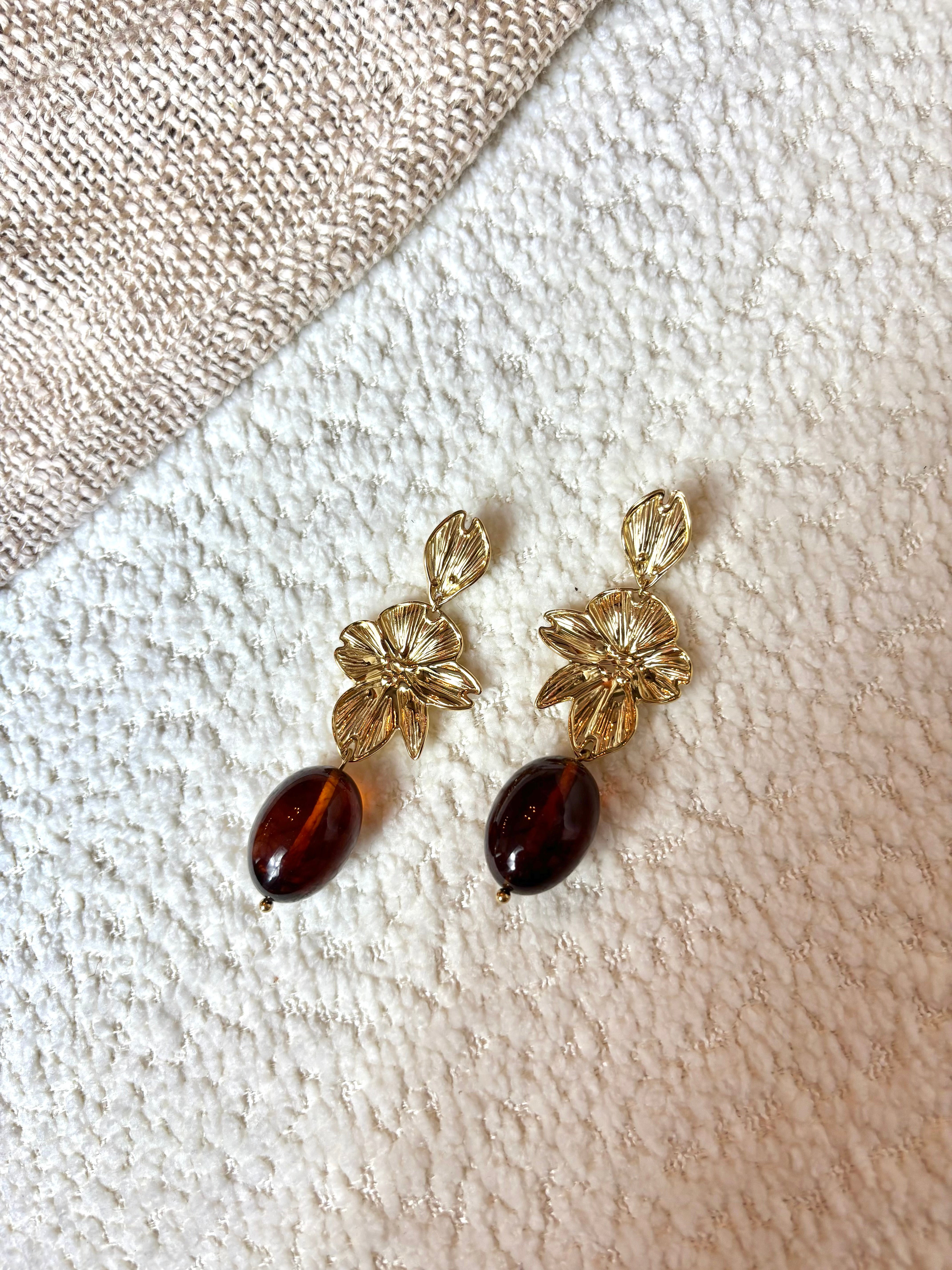 Boucles d’oreilles Fleur