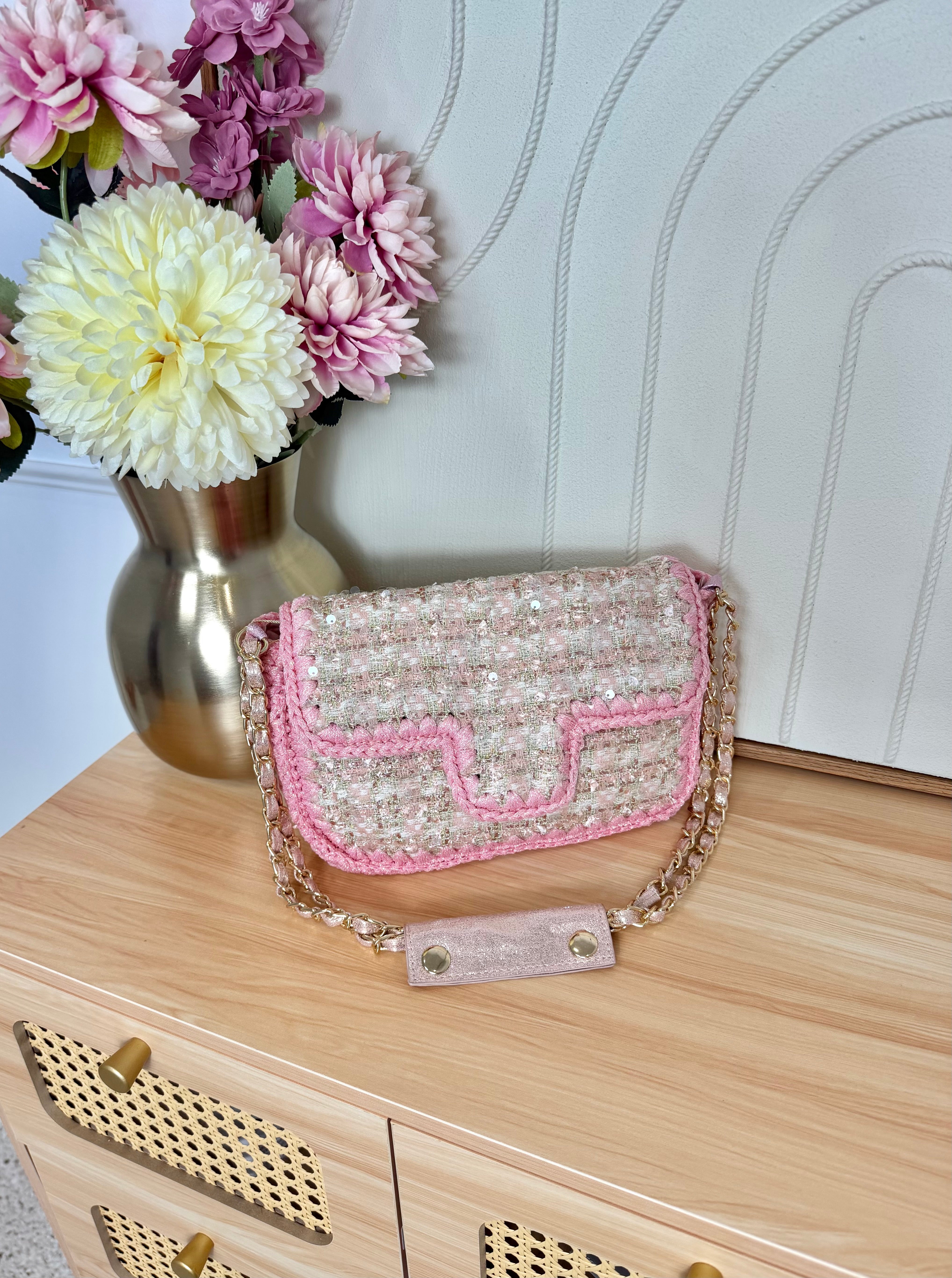 Sac Tweed Rose