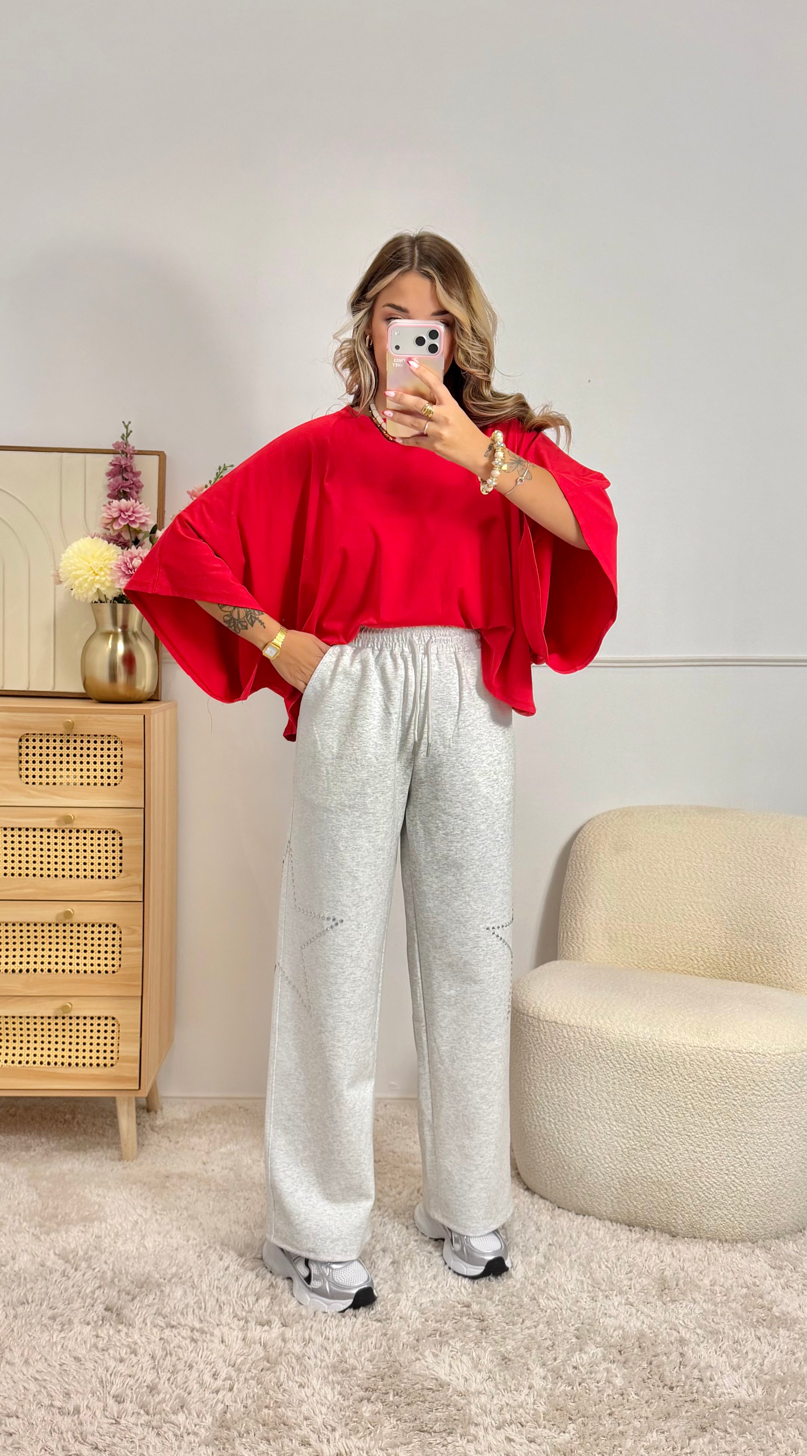 T-Shirt Oversize Rouge