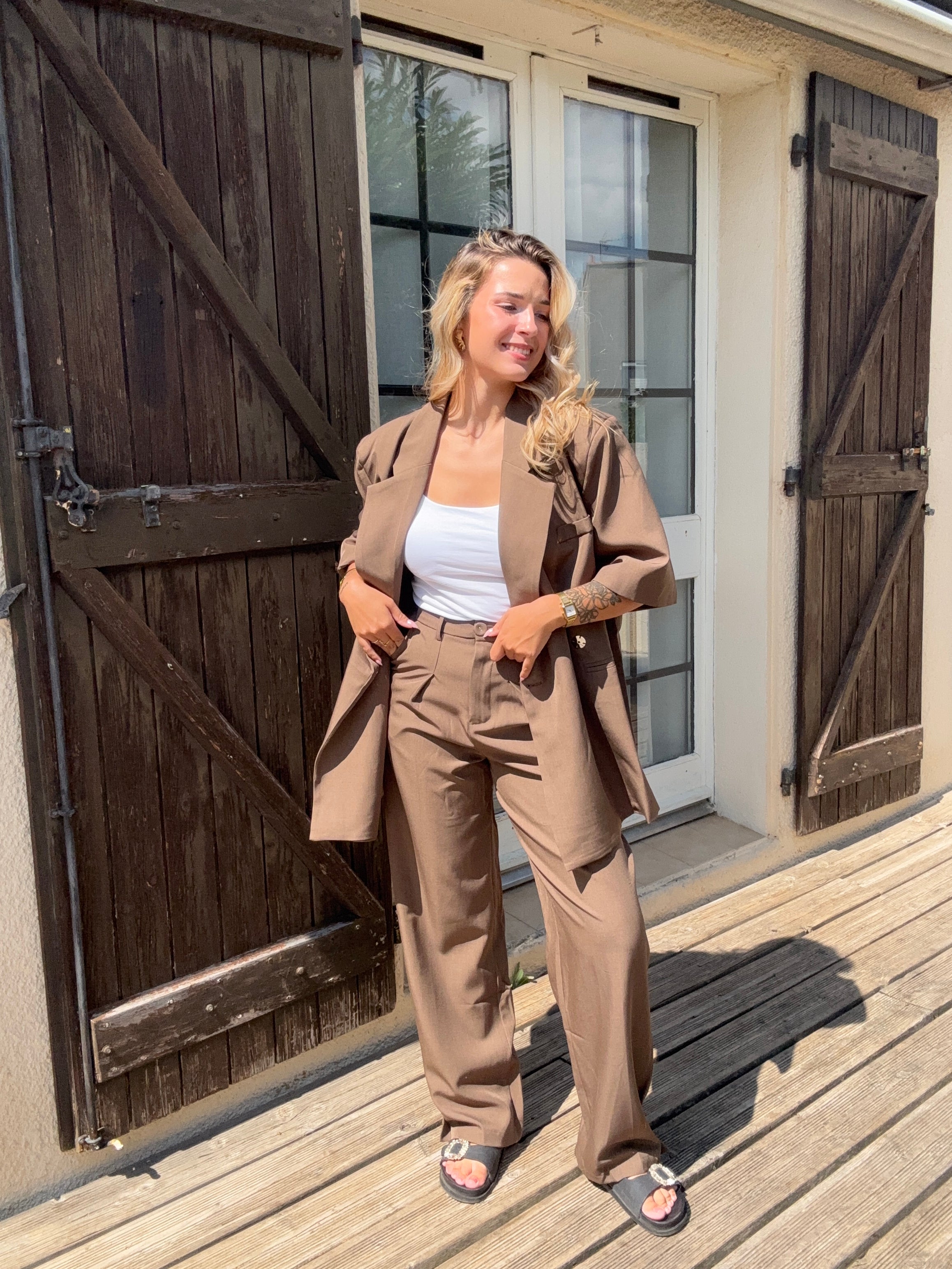 Veste Blazer Chocolat