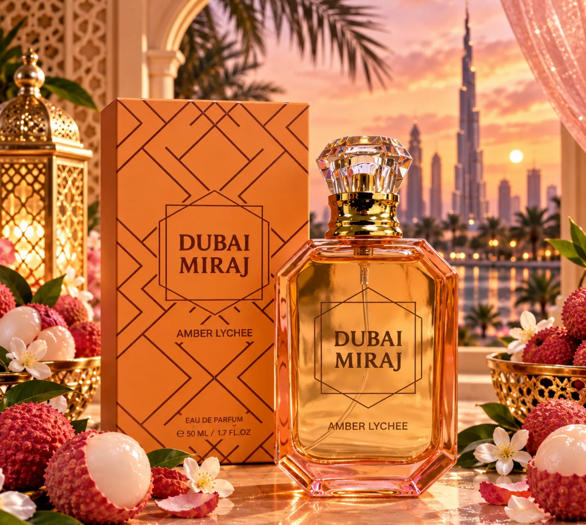 Eau de Parfum AMBER LYCHEE Dubai Miraj