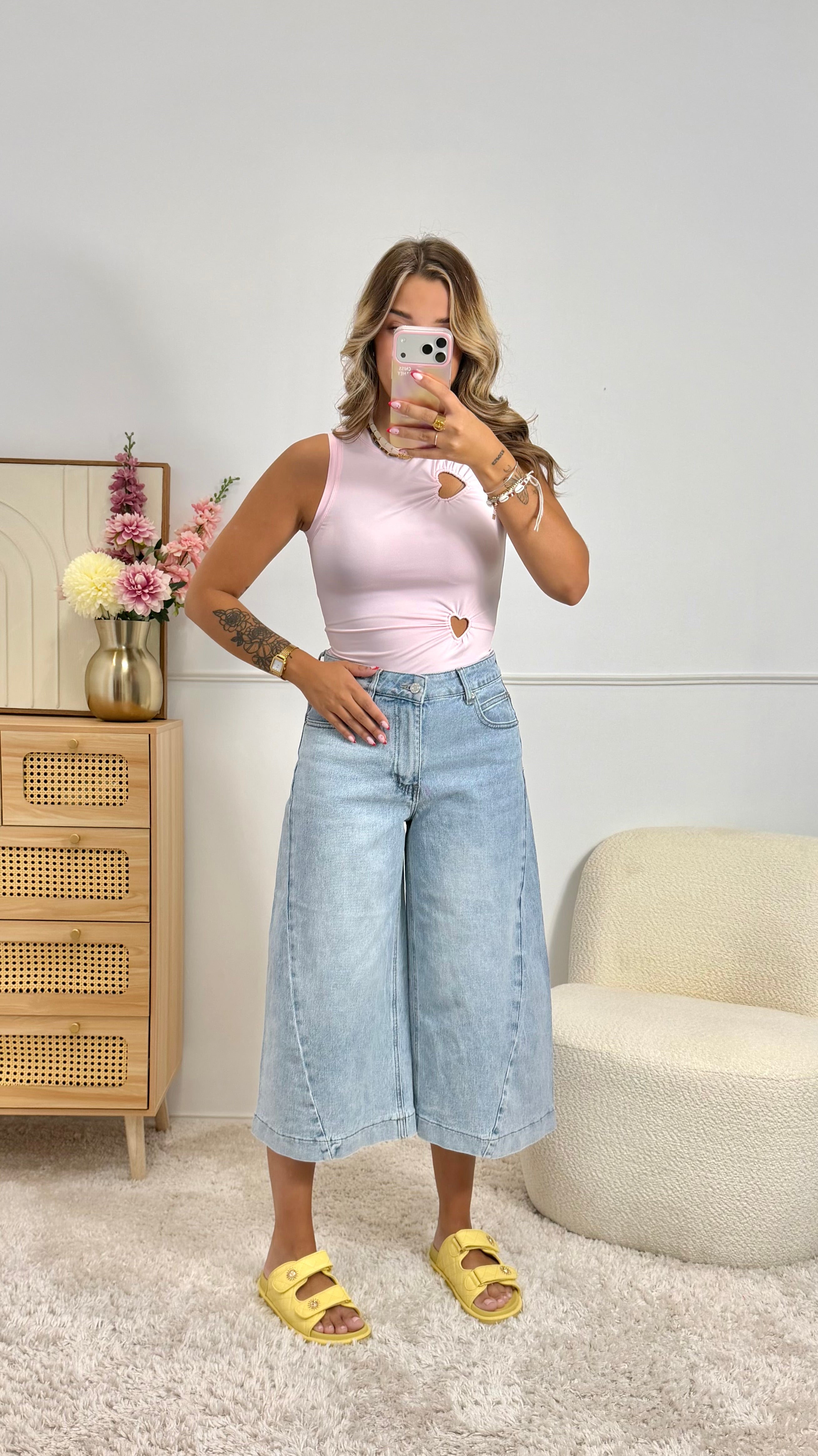 Top Cœur Rose
