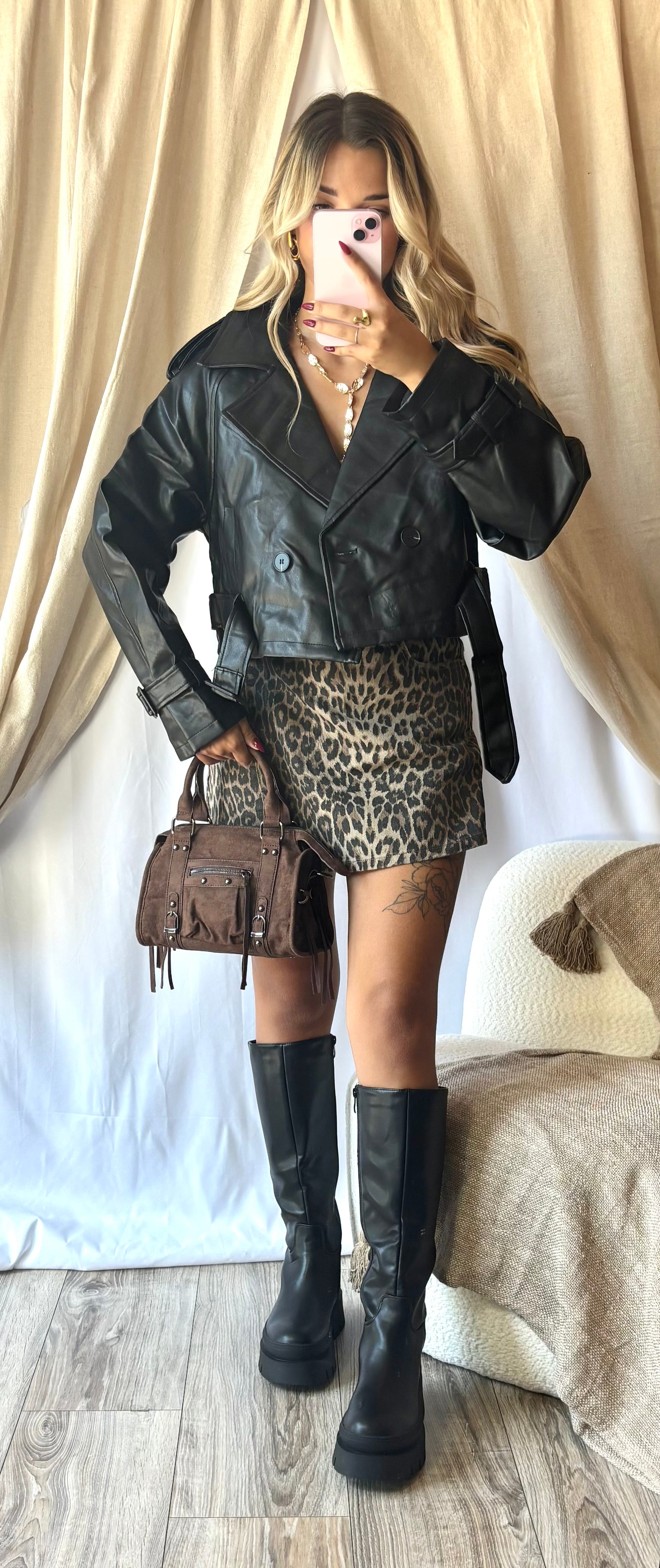 Veste Trench Similicuir
