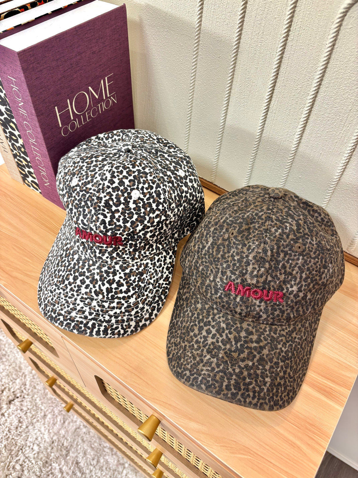 Casquettes léopard