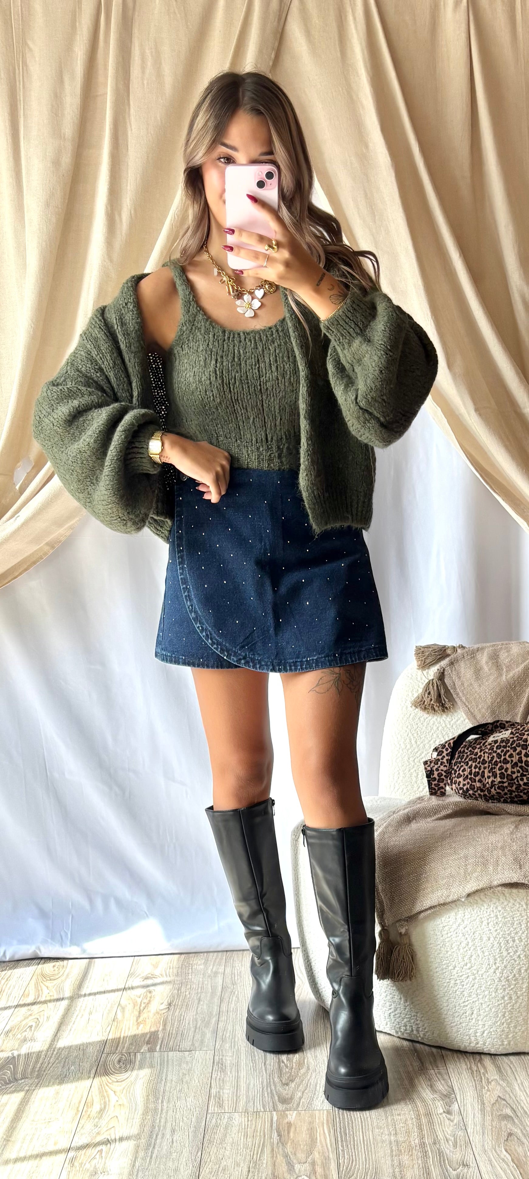 Gilet & Top Kaki