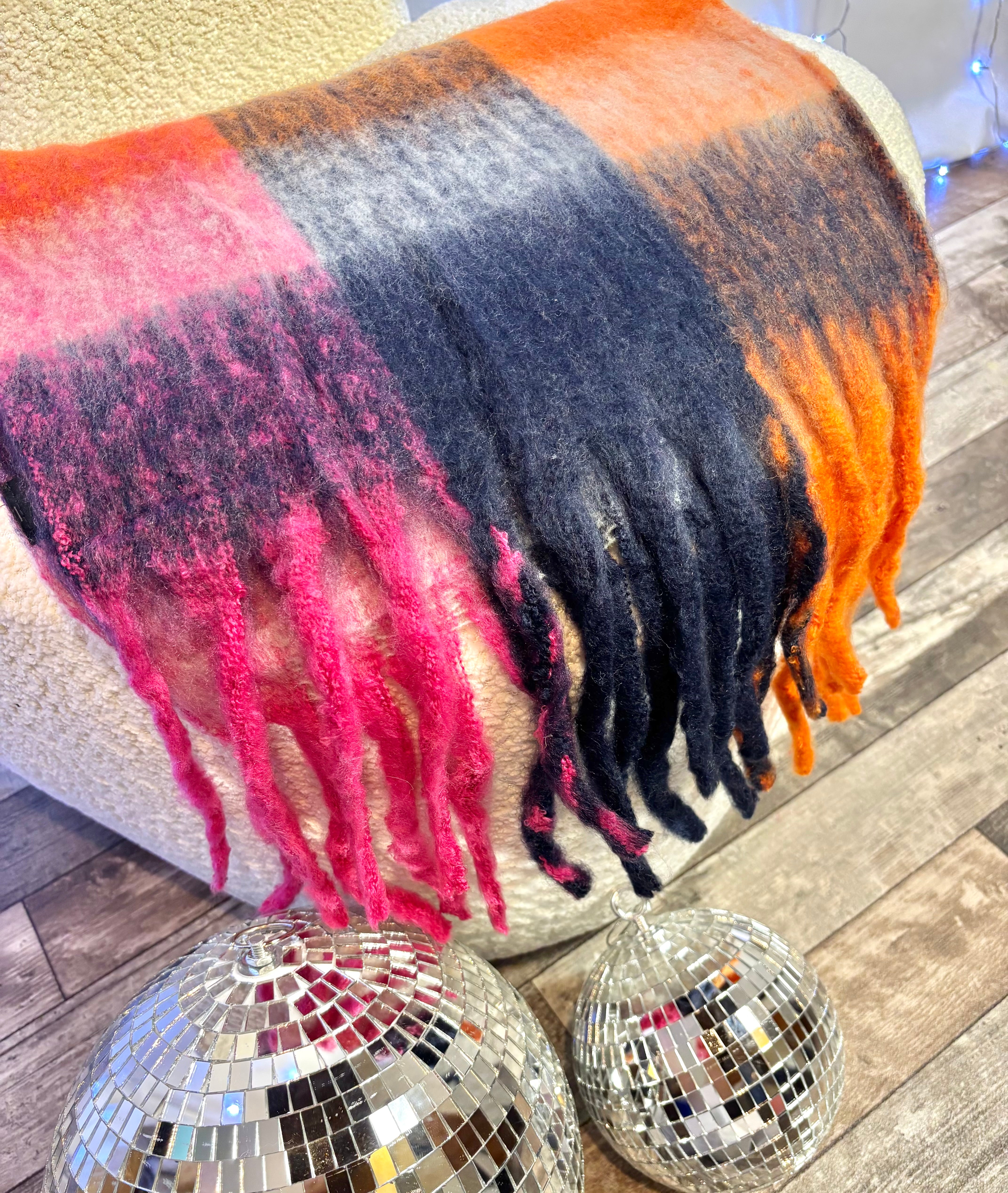 Écharpe  Multicolore Fuschsia