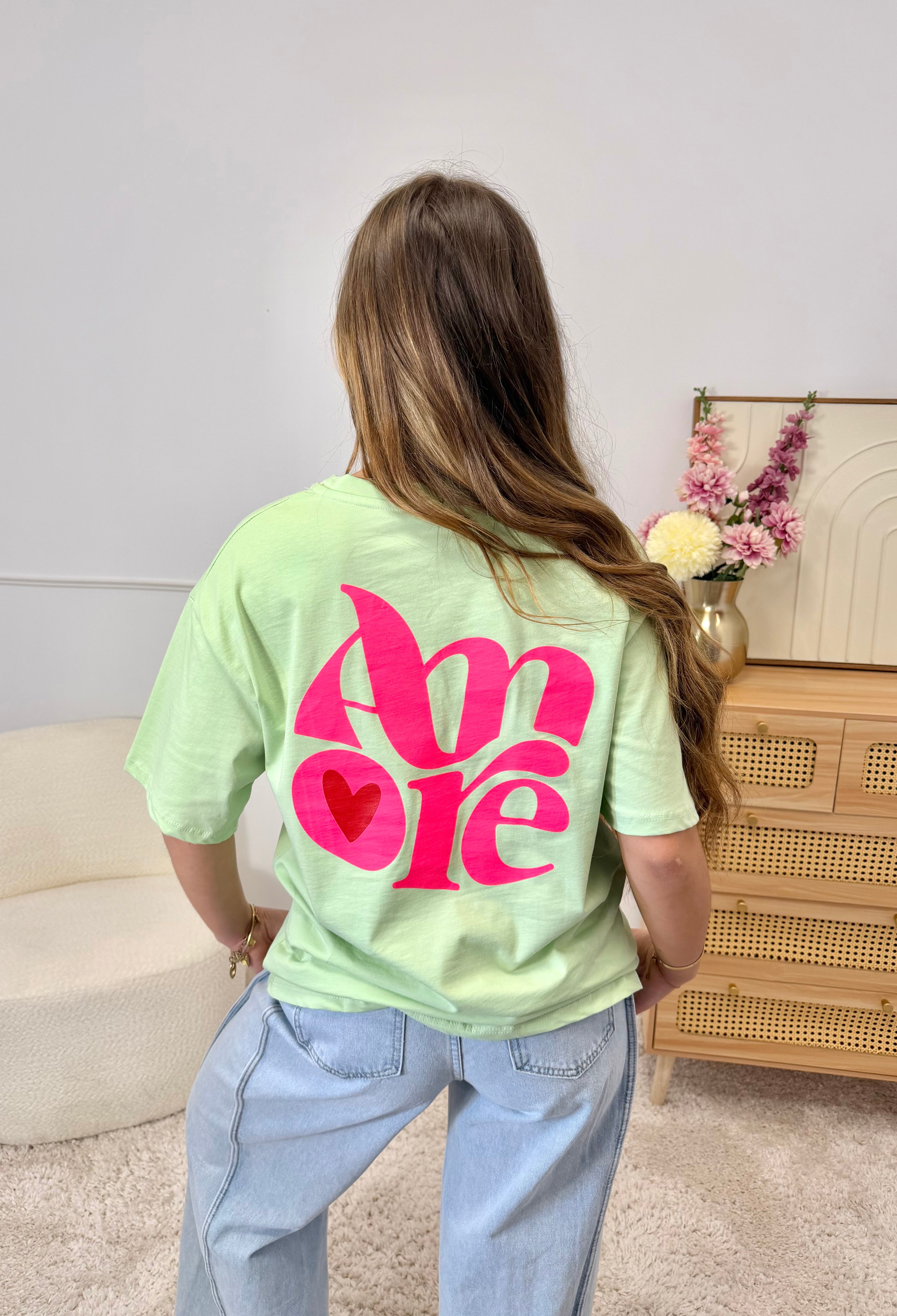 T-Shirt "AMORE" Vert