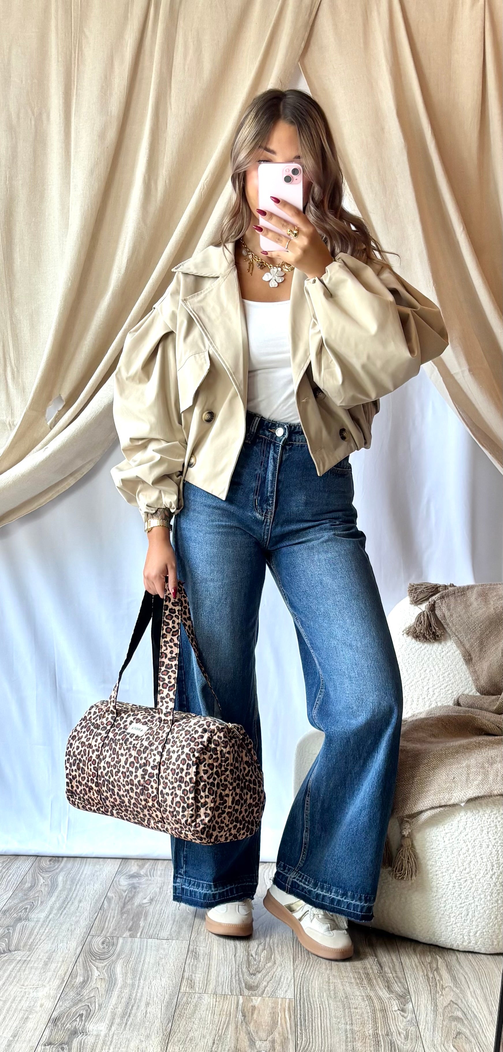 Jeans Wide Bleu Foncé