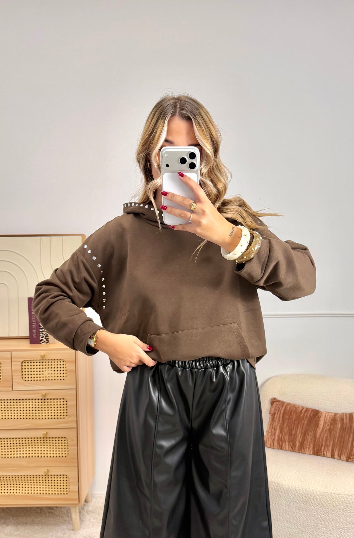Sweat Capuche Clou Choco