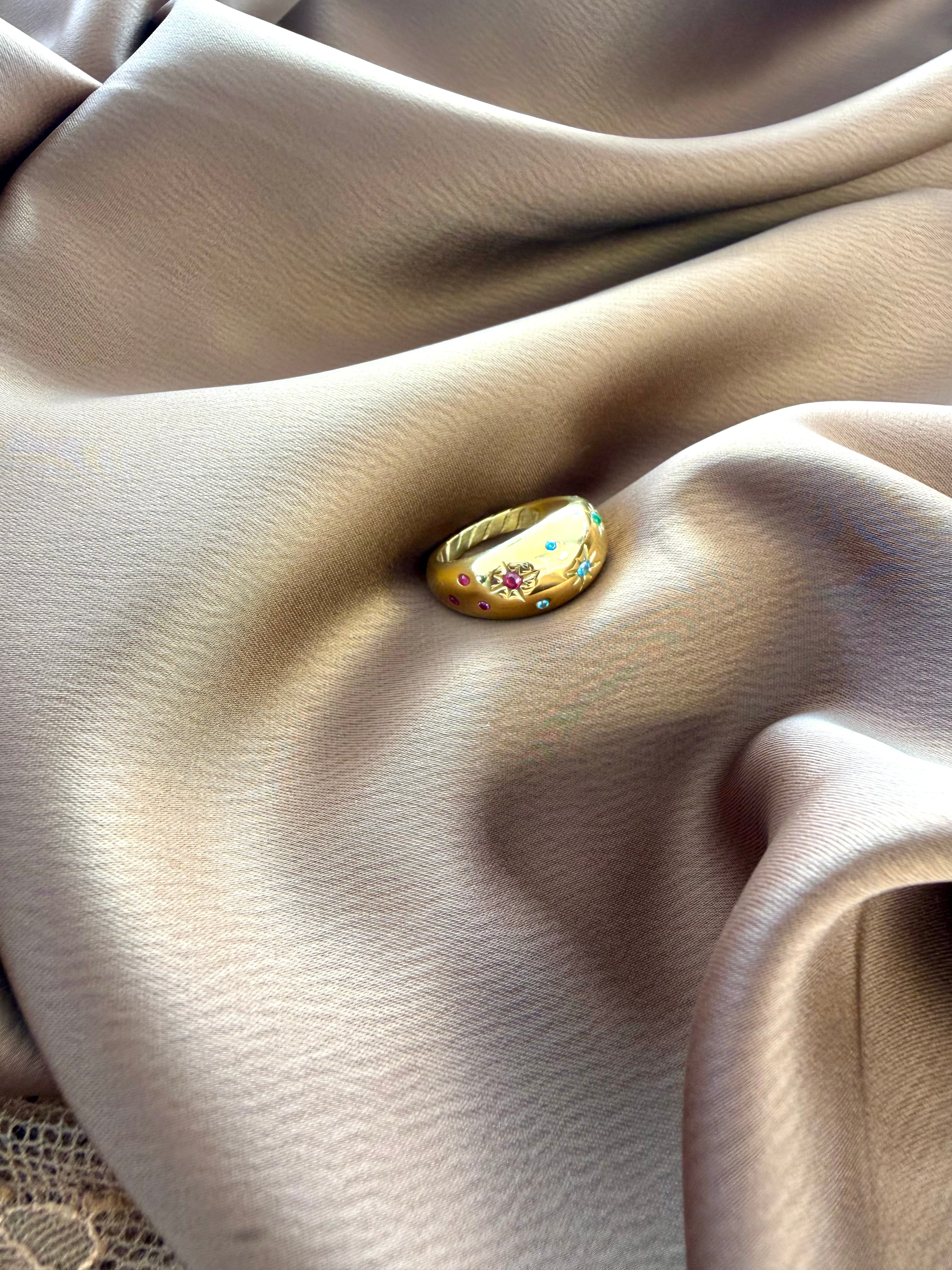 Bague Cristaux Multicolore