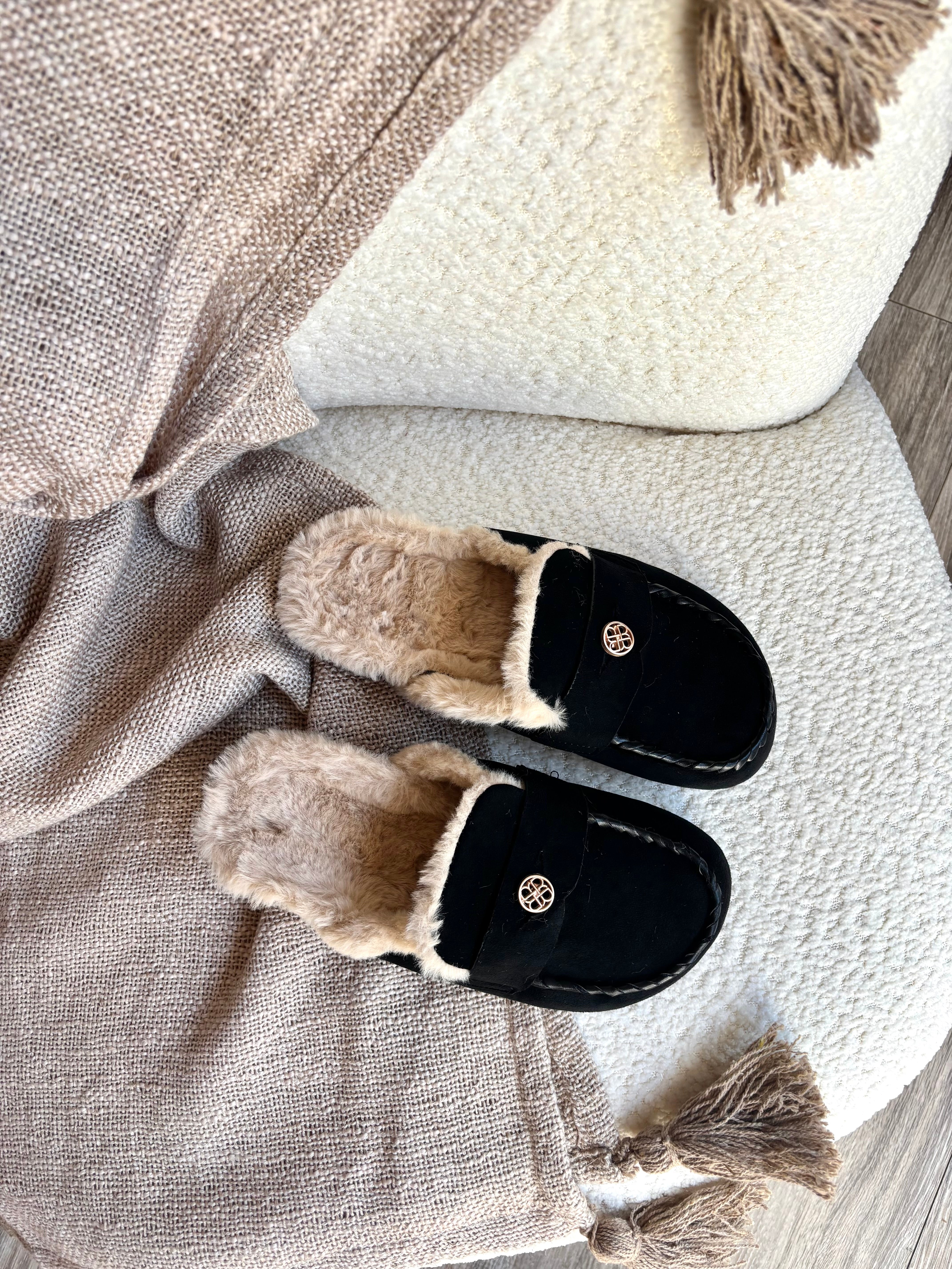 Mules Fausse Fourrure (taille grand)