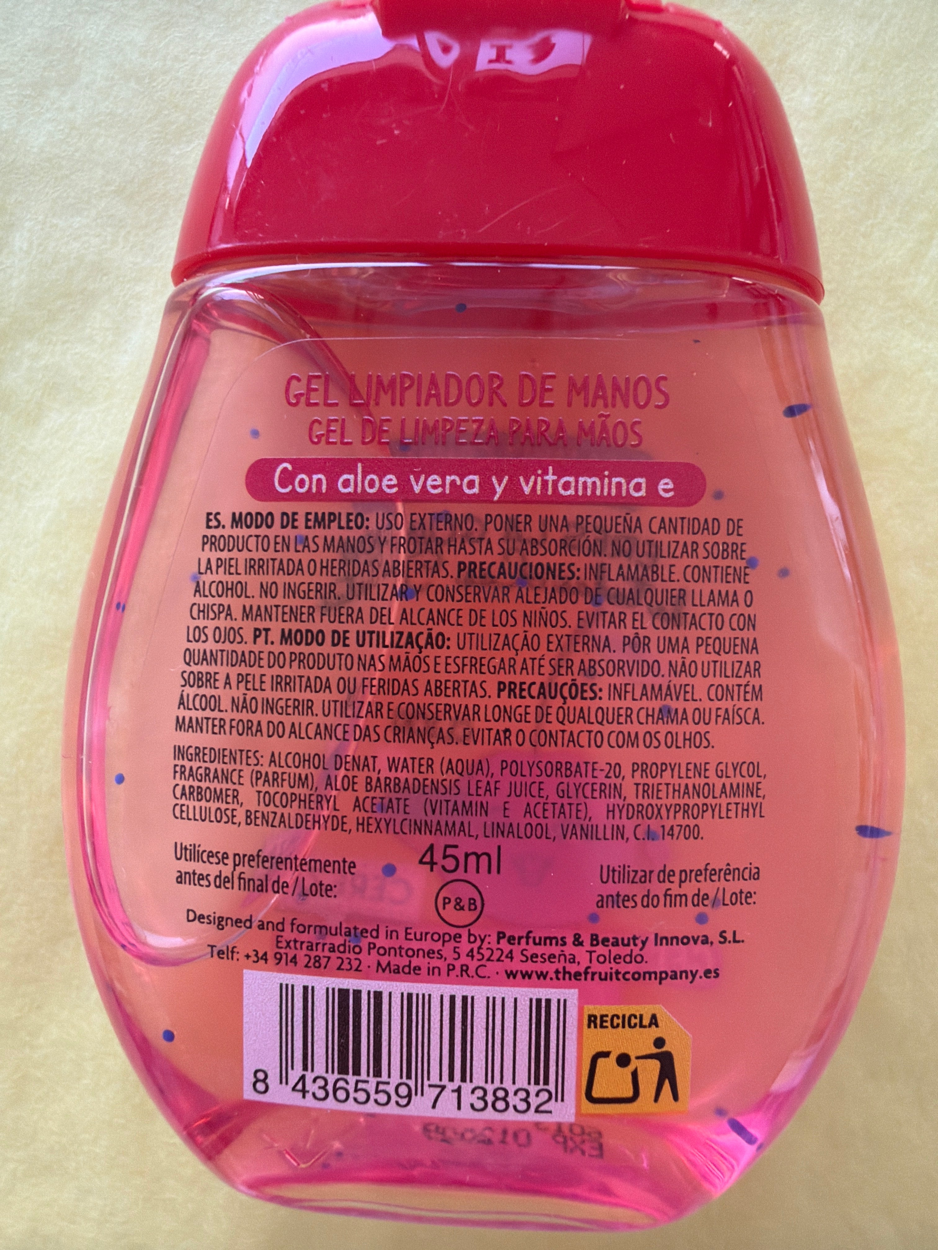 Gel Désinfectant 🍒 CERISE 🍒