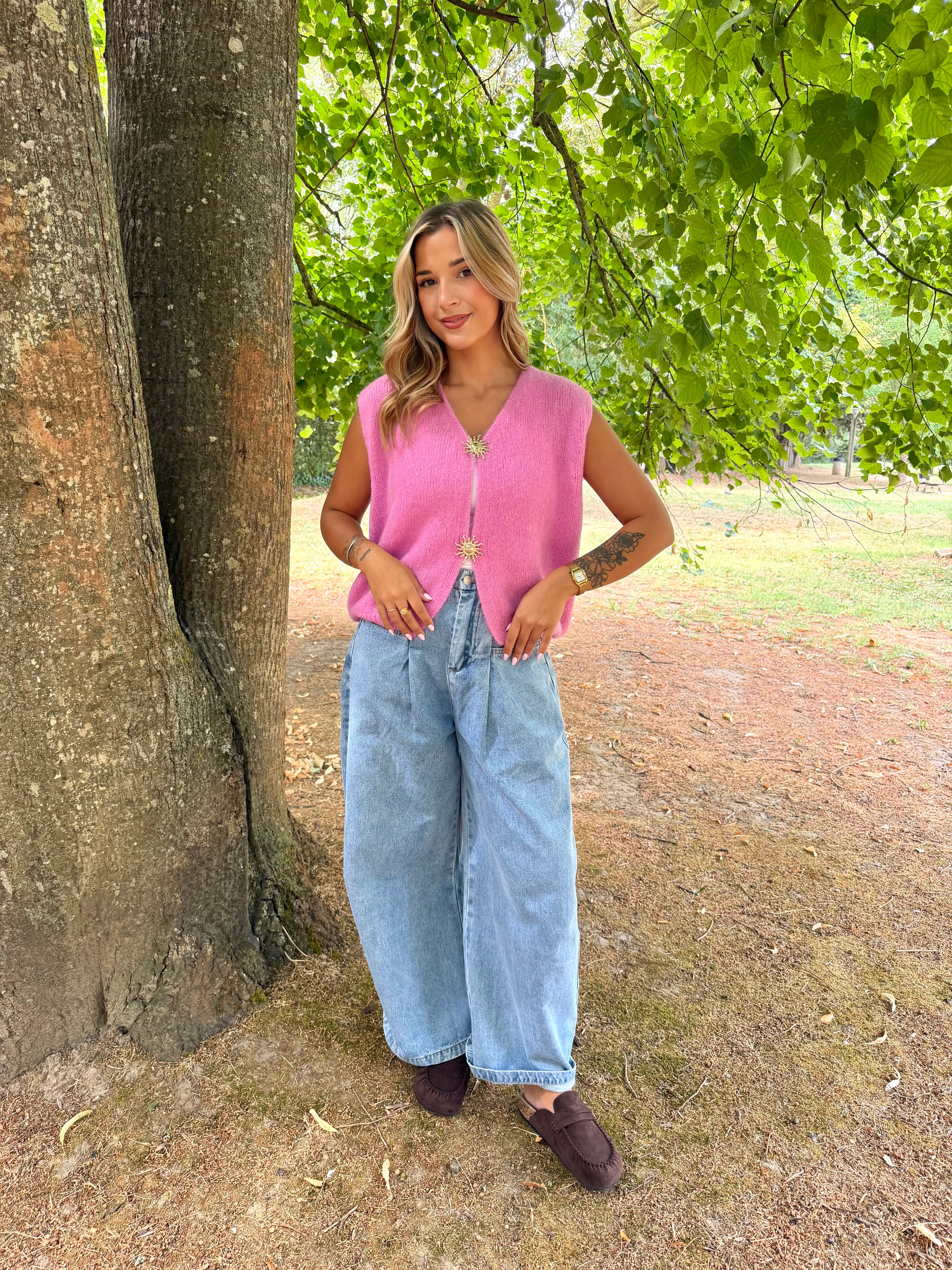 Top Soleil Rose