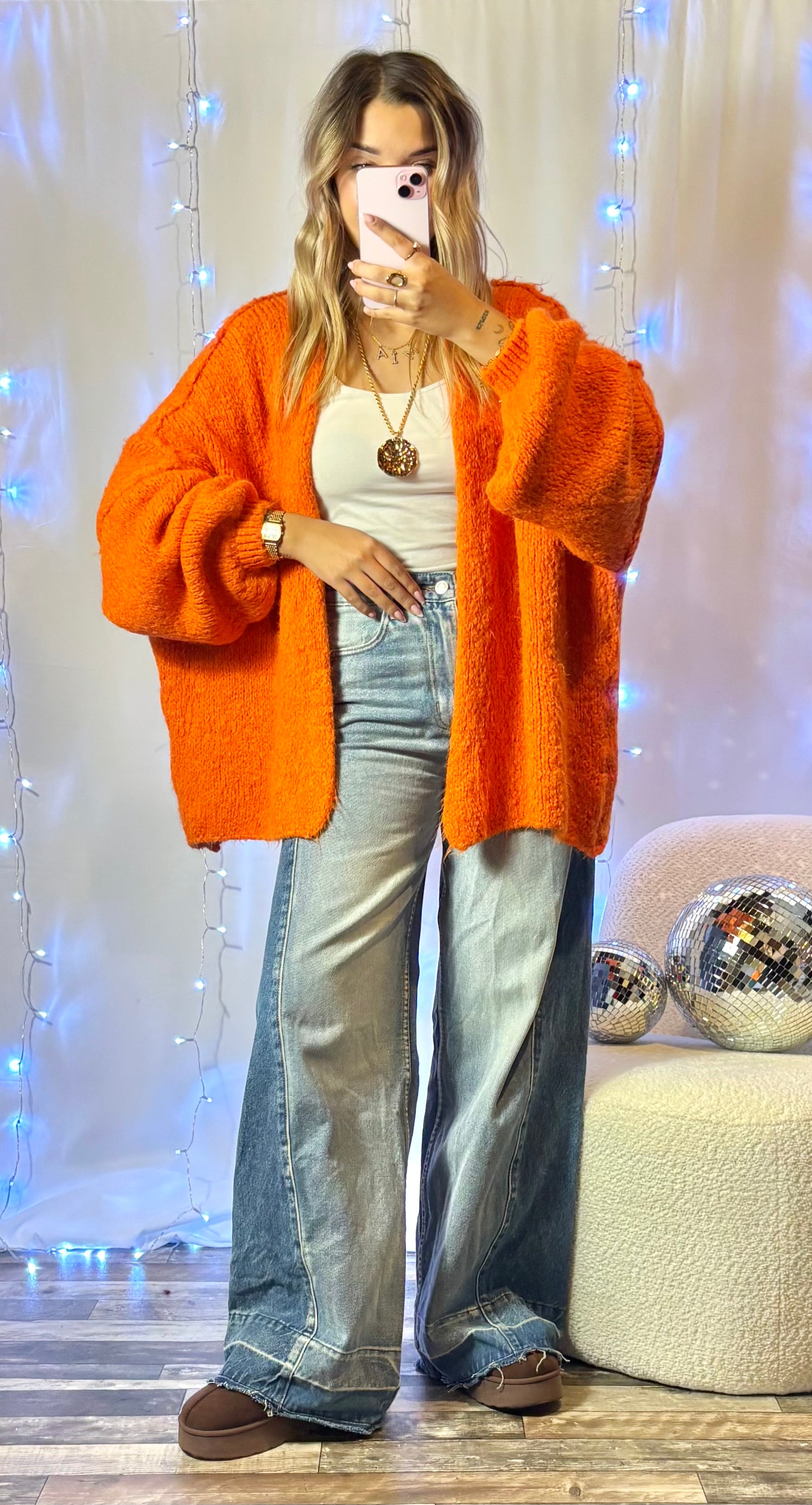 Gilet Oversize Orange
