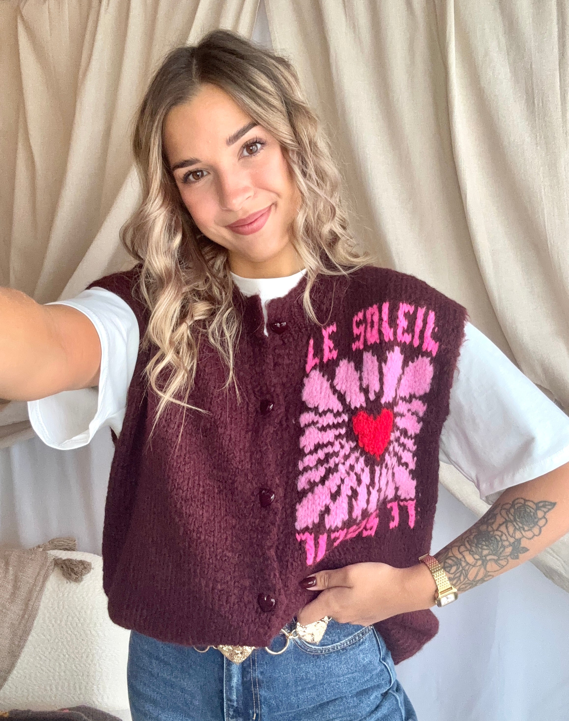 Gilet Soleil Bordeaux