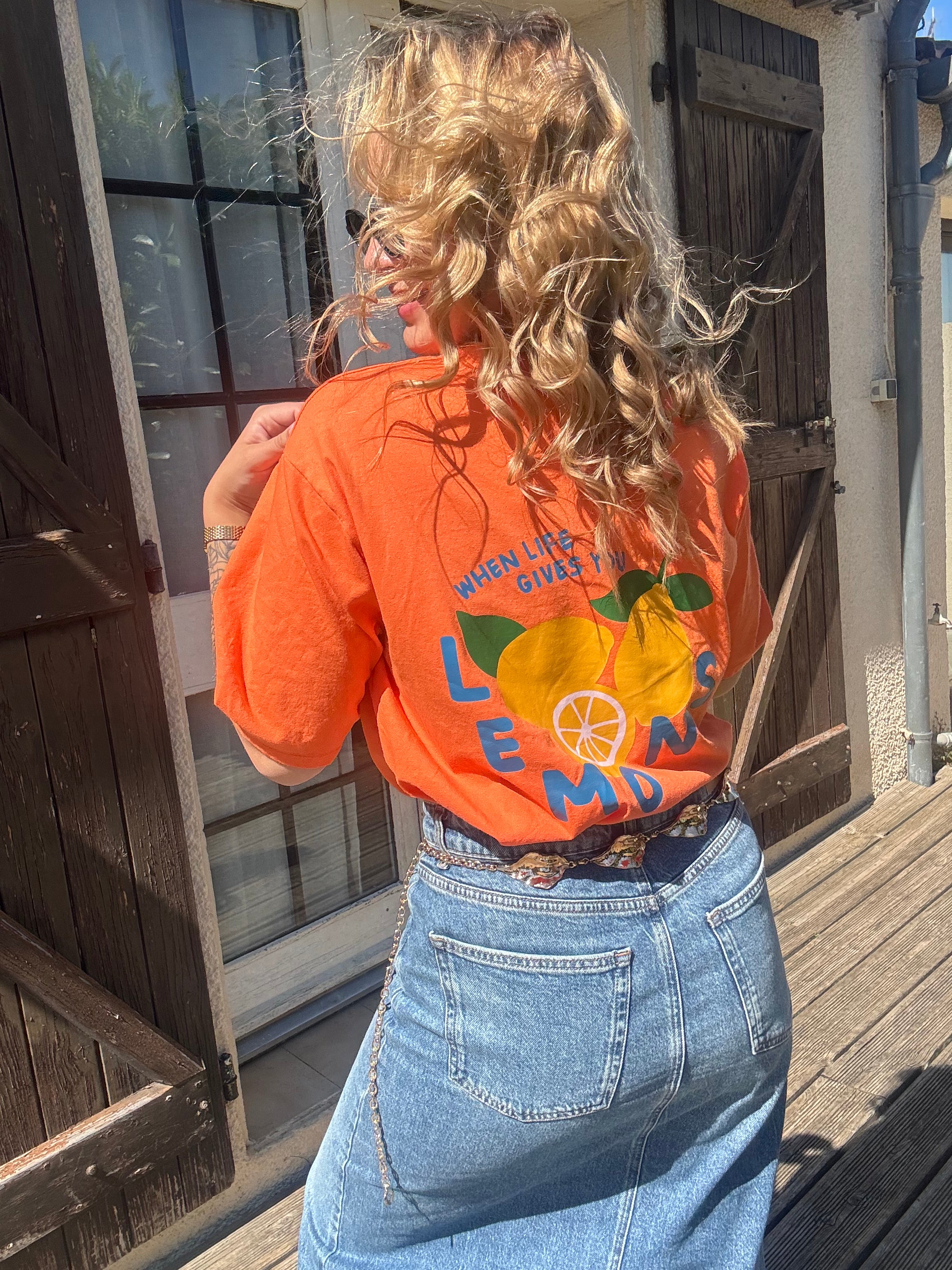 T-Shirt Citron Orange