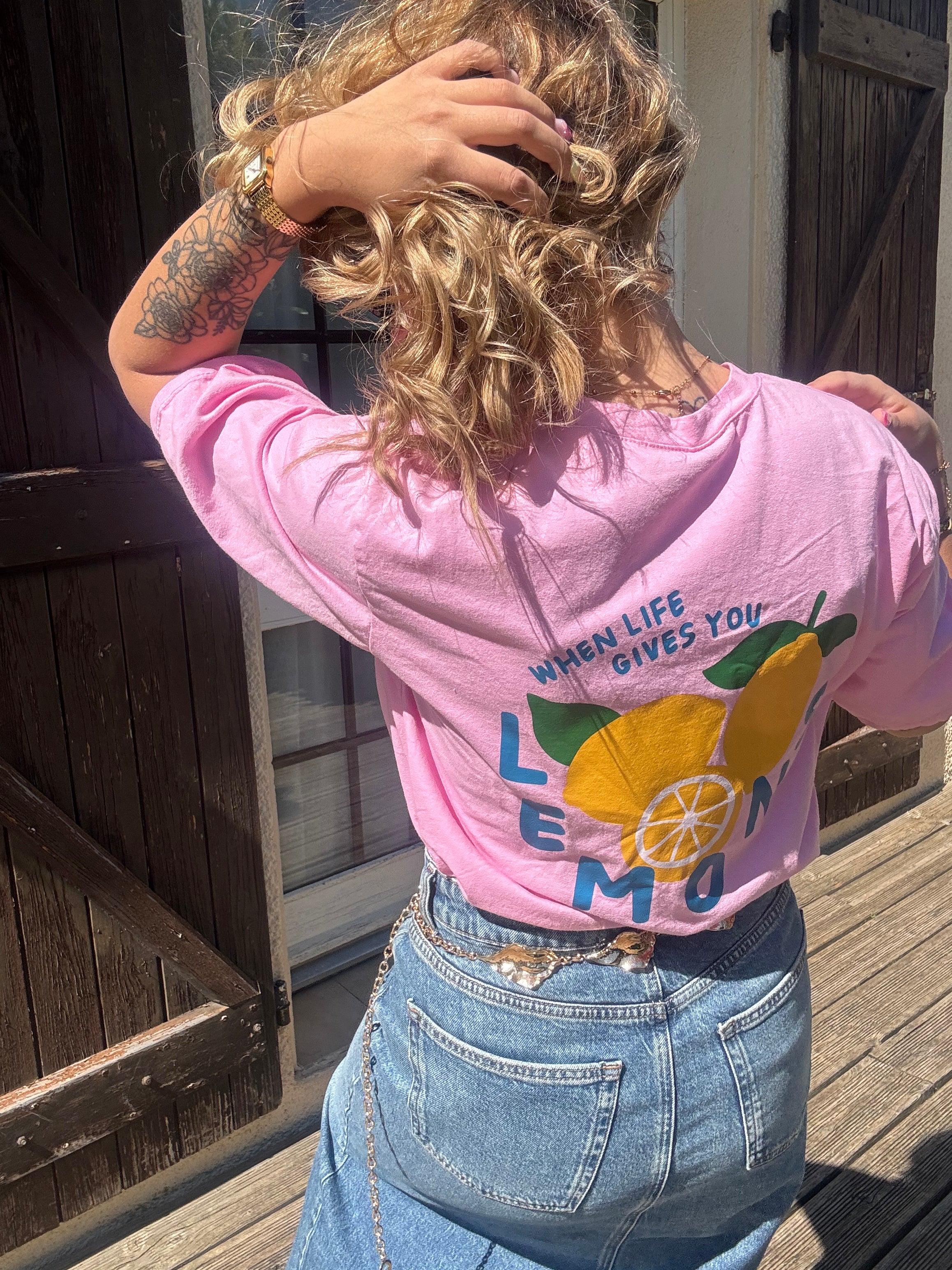 T-Shirt Citron Rose