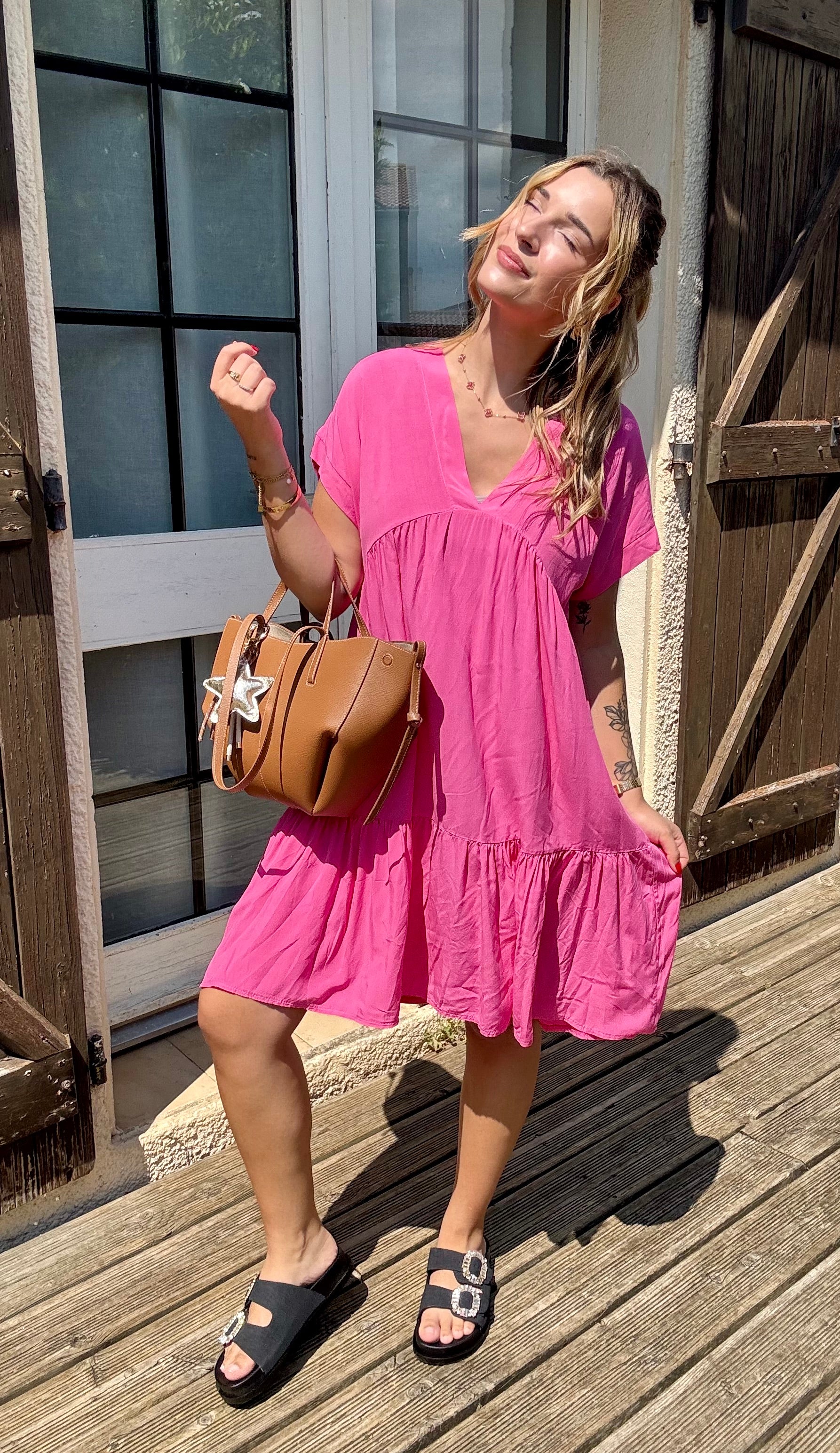 Robe Fluide Rose