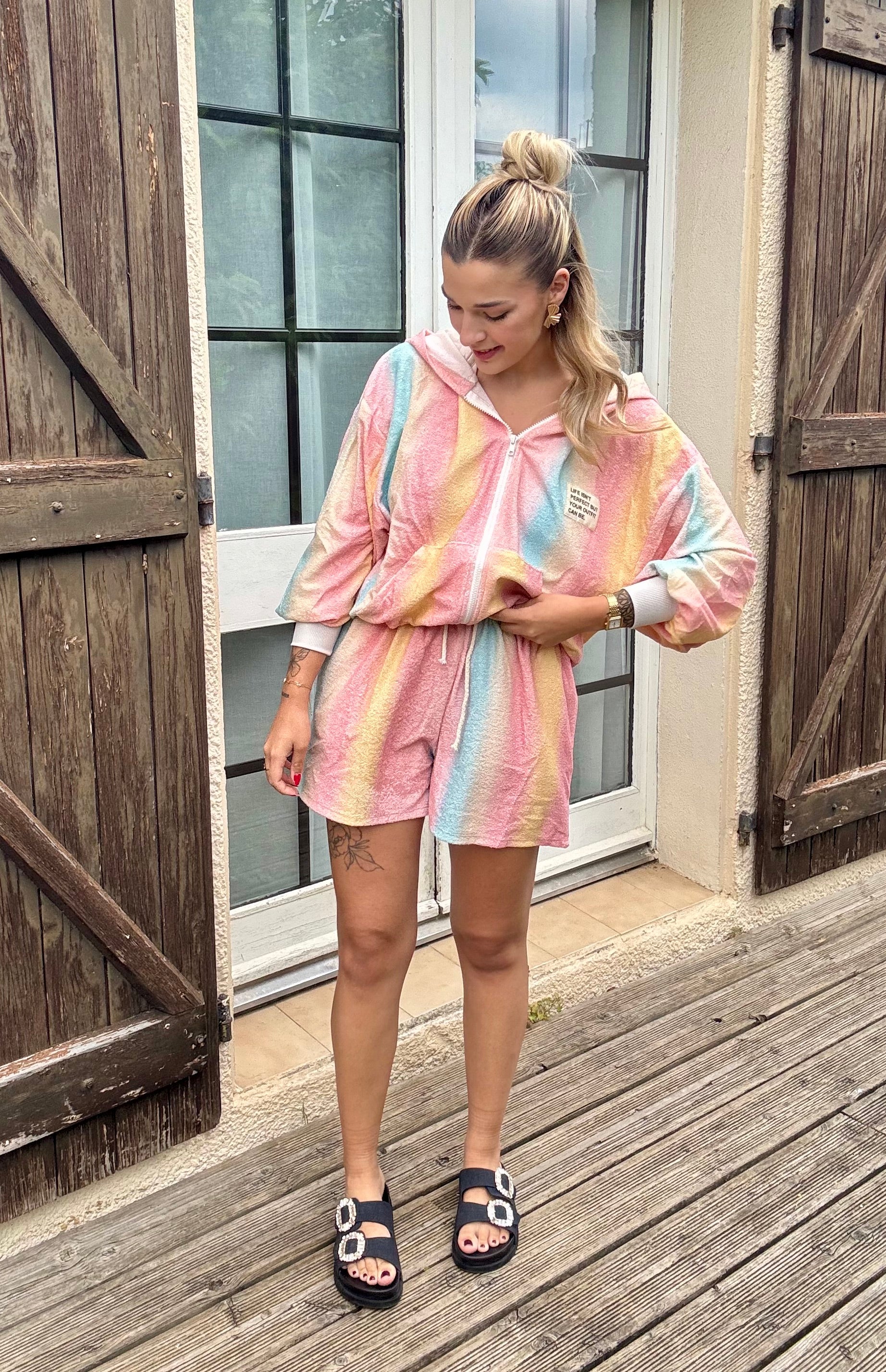 Short Eponge Multicolore
