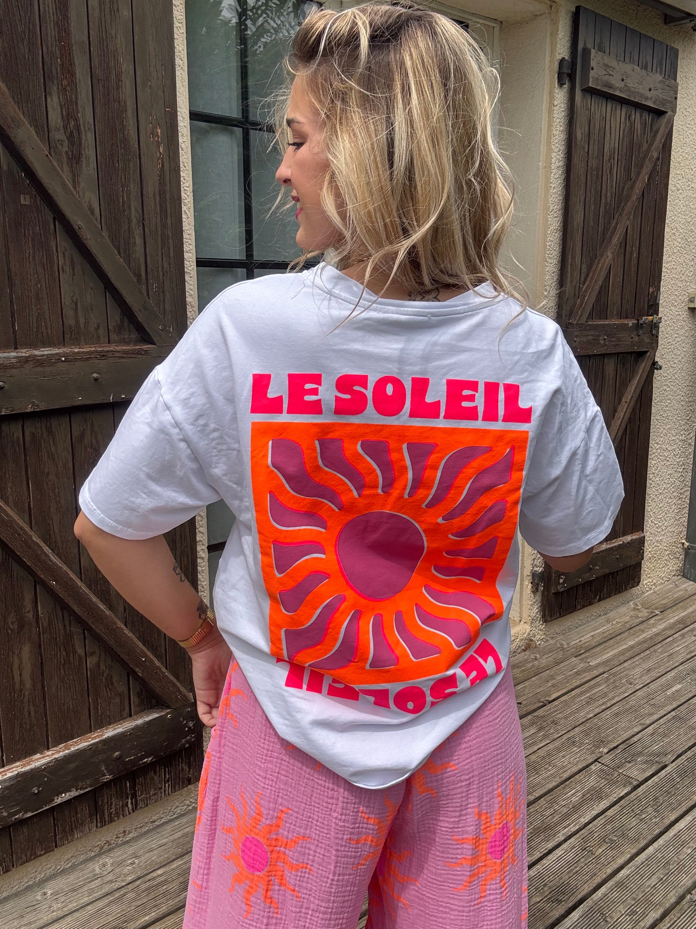 T-Shirt Soleil Blanc