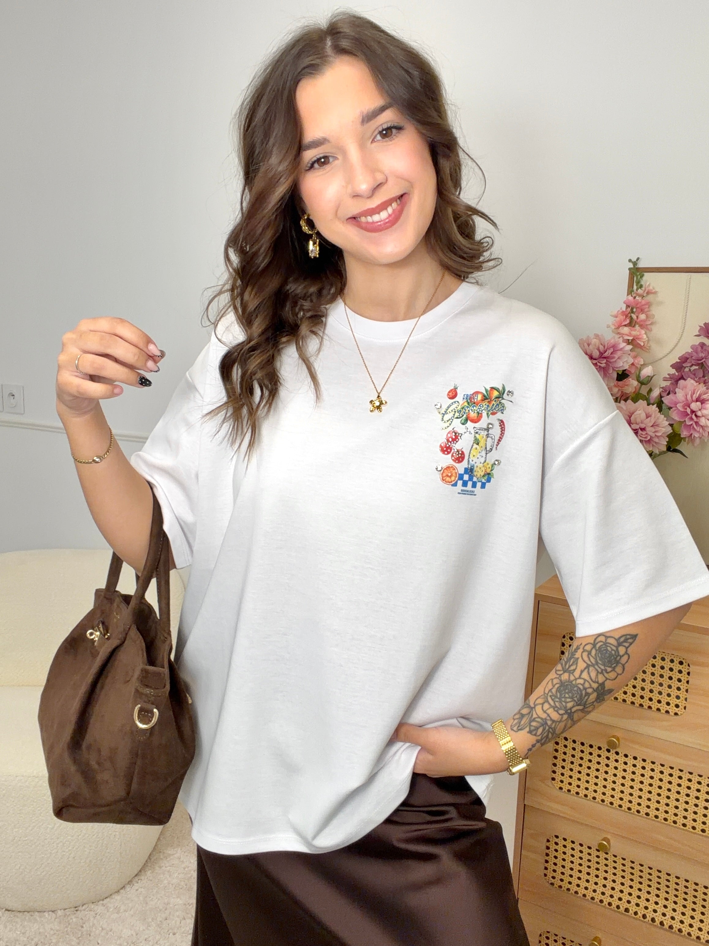 T-Shirt "FRESH" avec Strass