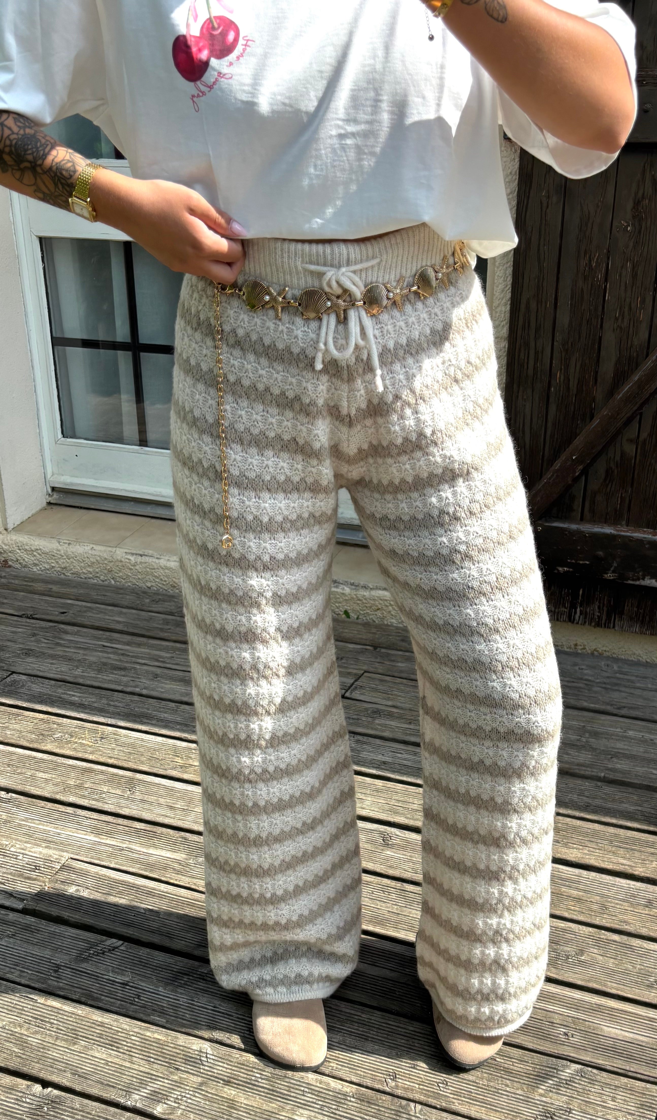 Pantalon Doux Beige