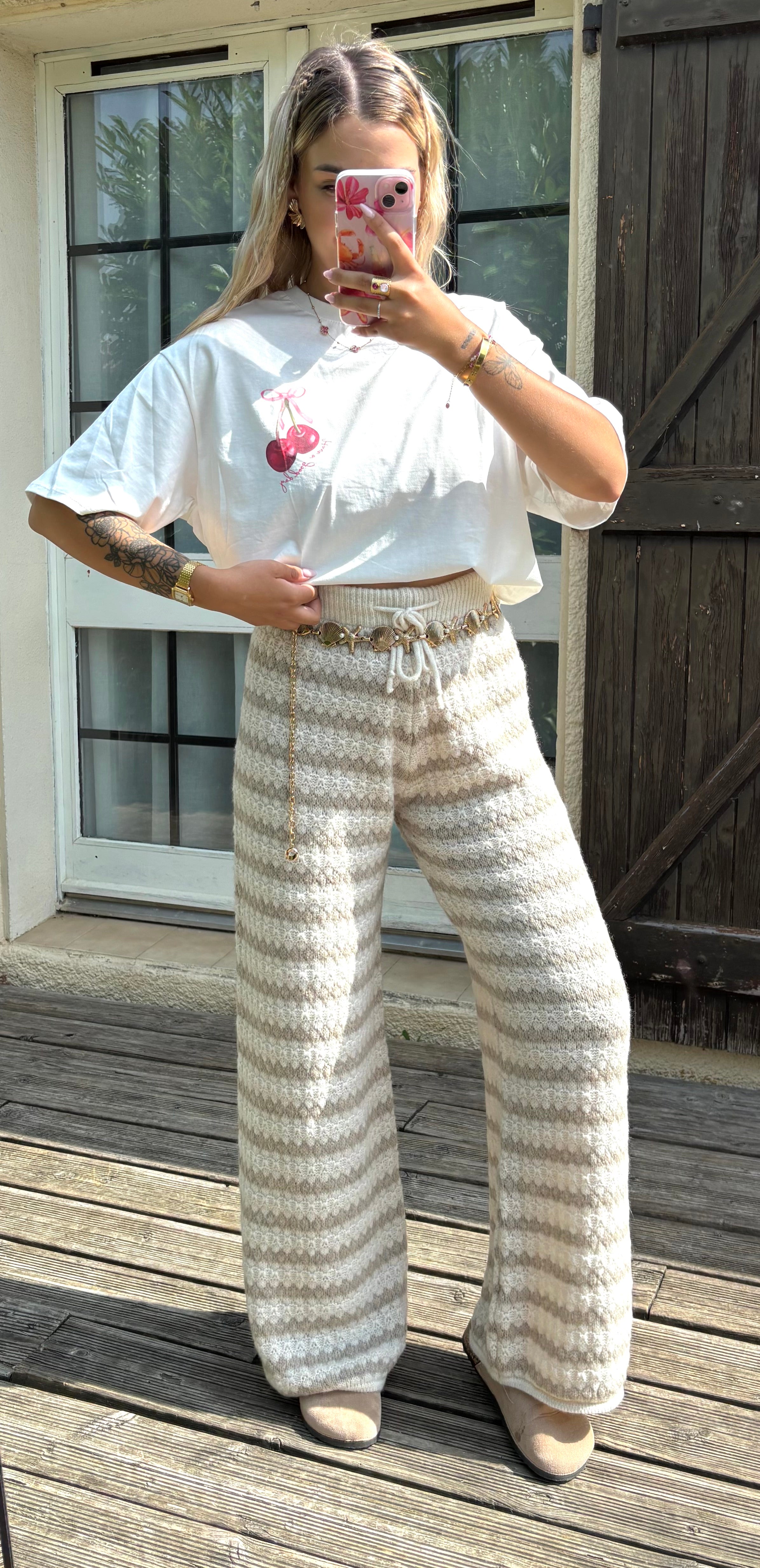 Pantalon Doux Beige