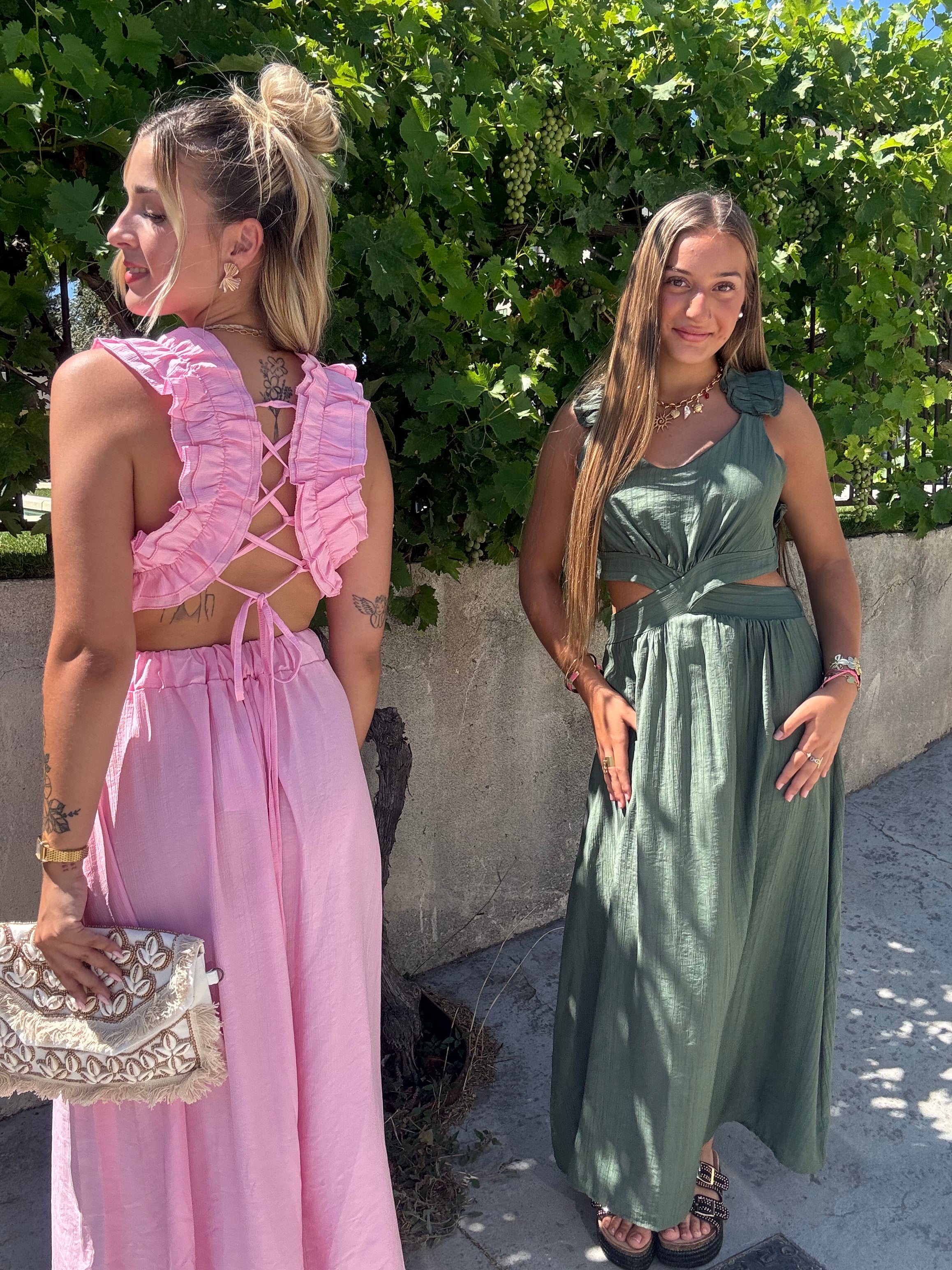 Robe Longue Bohème Rose