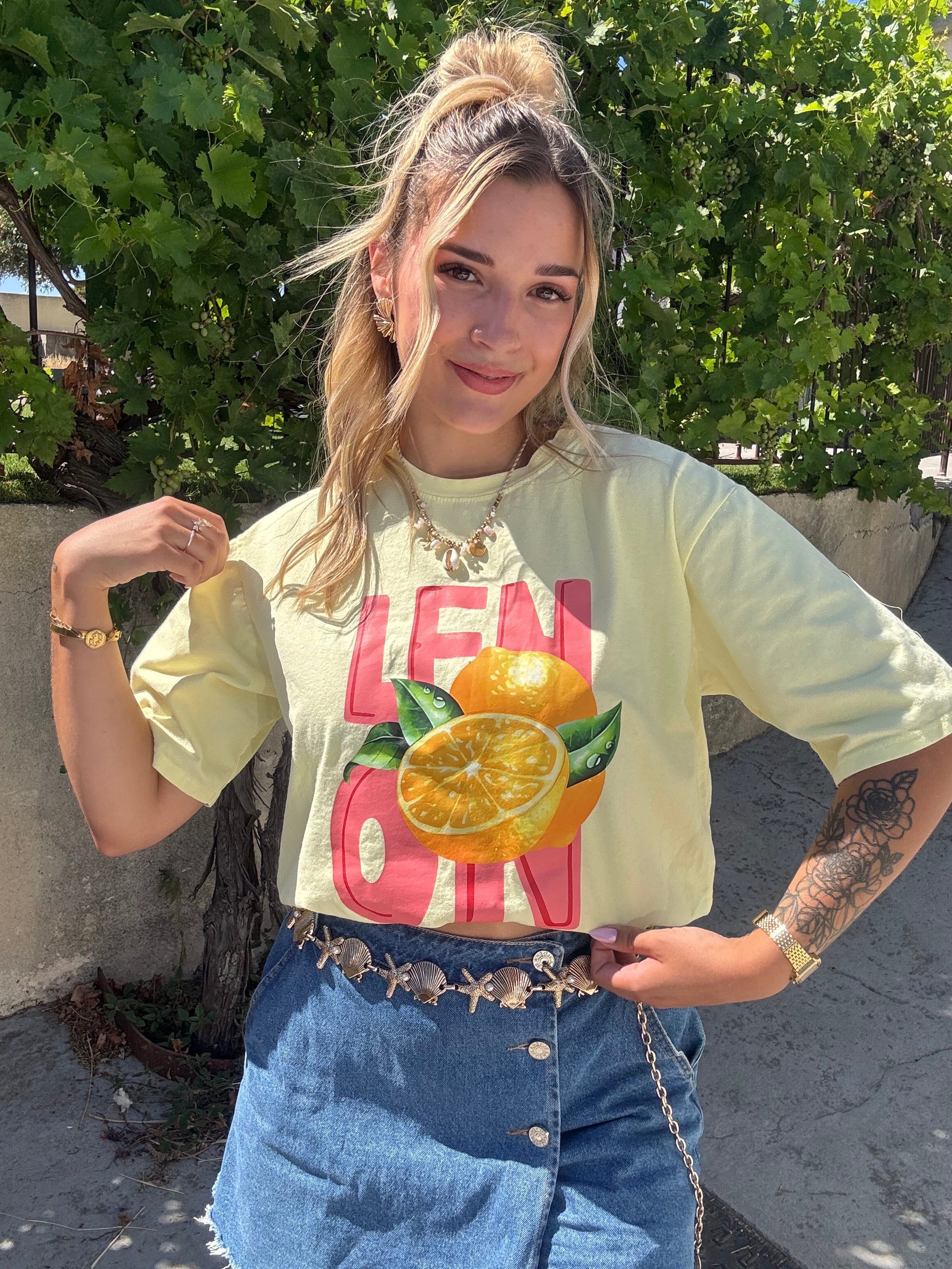 T-Shirt Citron Jaune