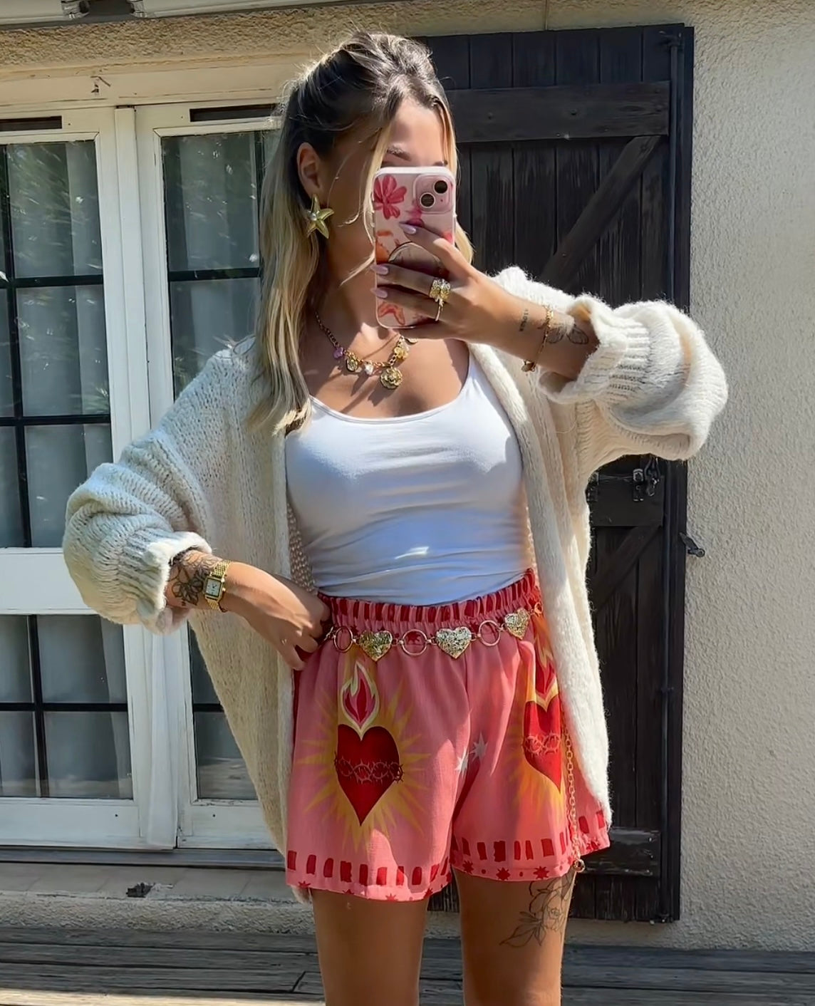 Short Coeur Rouge