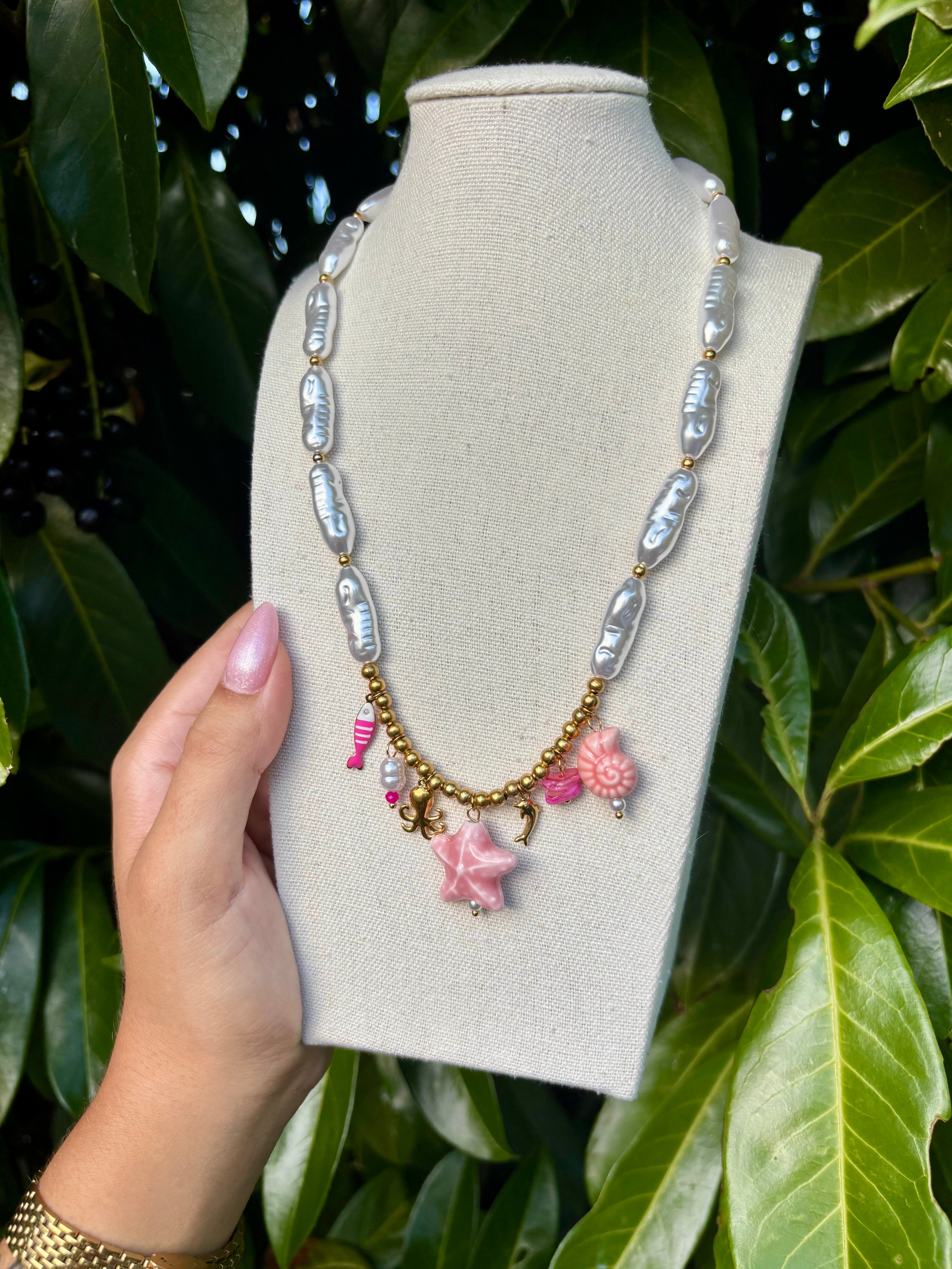 Collier Ocean Rose