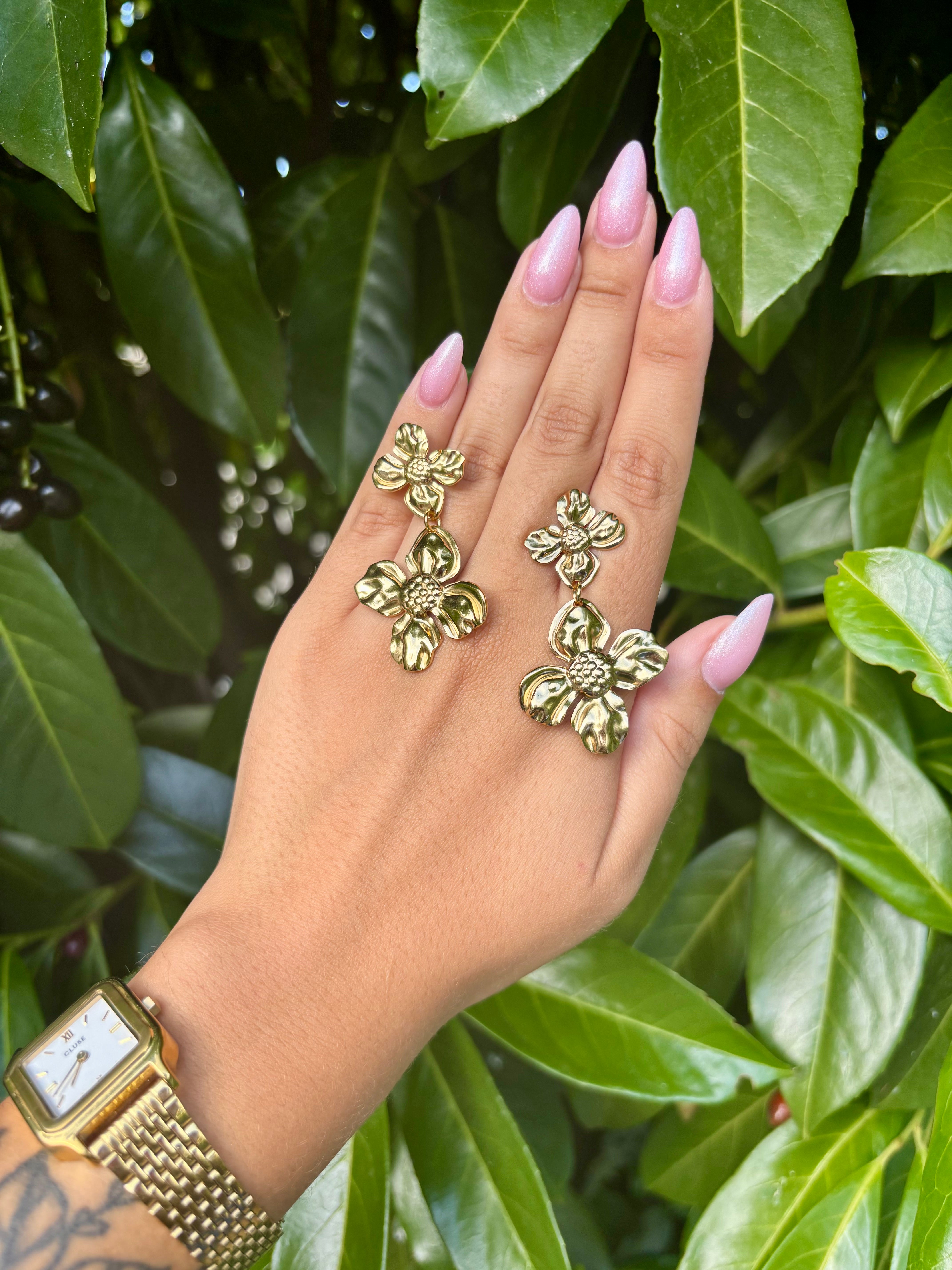 Boucles d'oreilles Fleurs