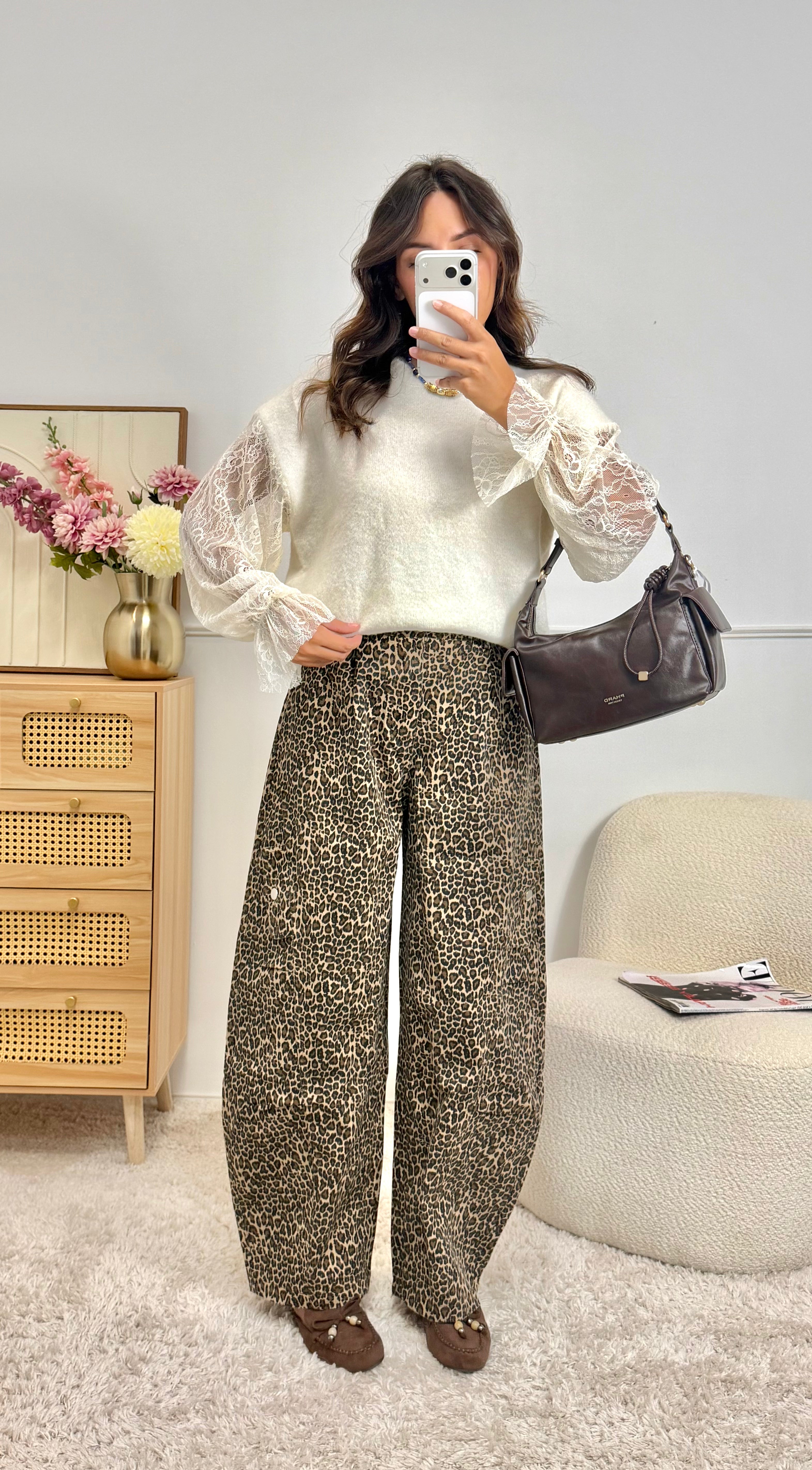 Pantalon Léopard ballon