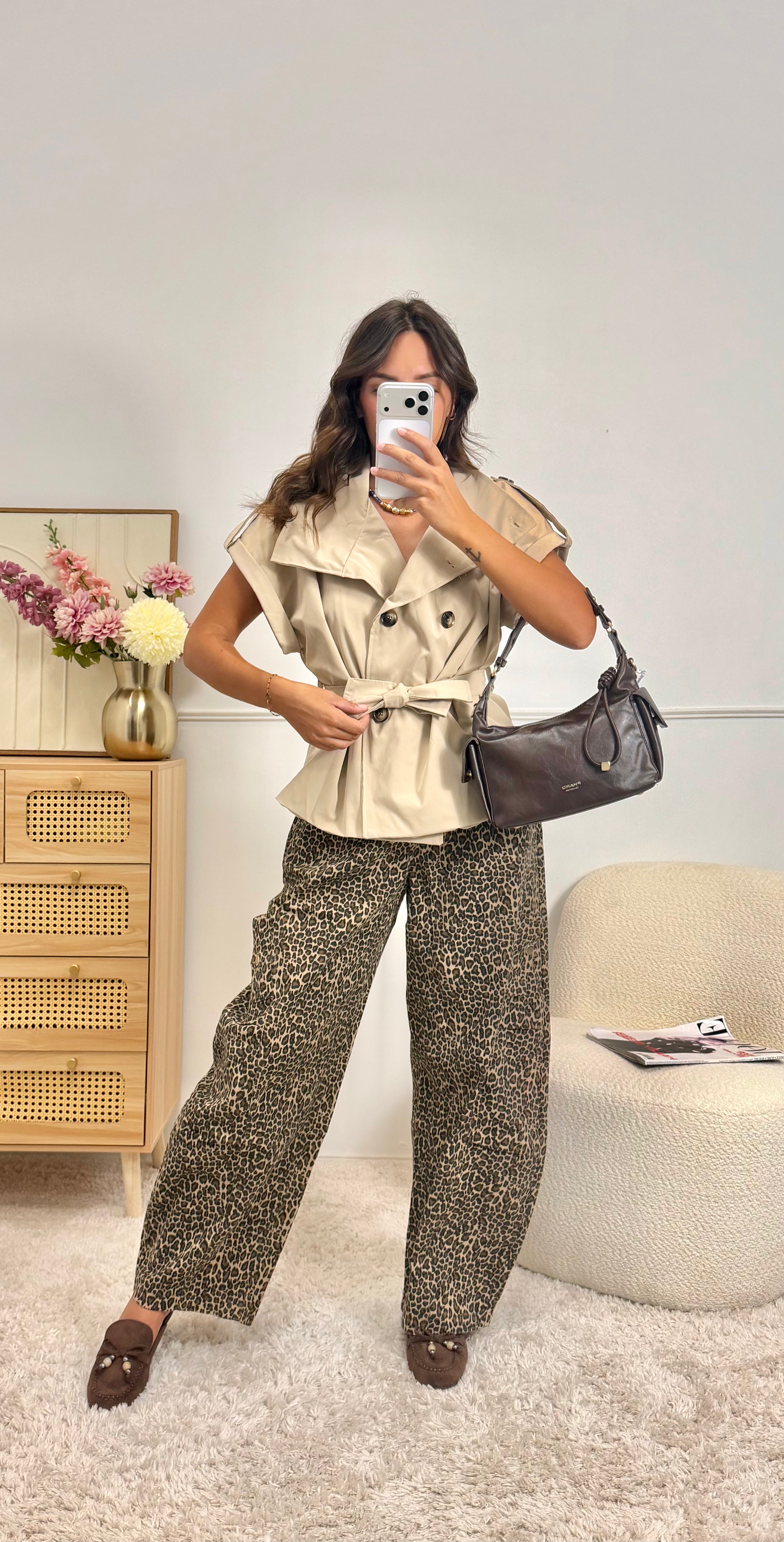 Pantalon Léopard ballon